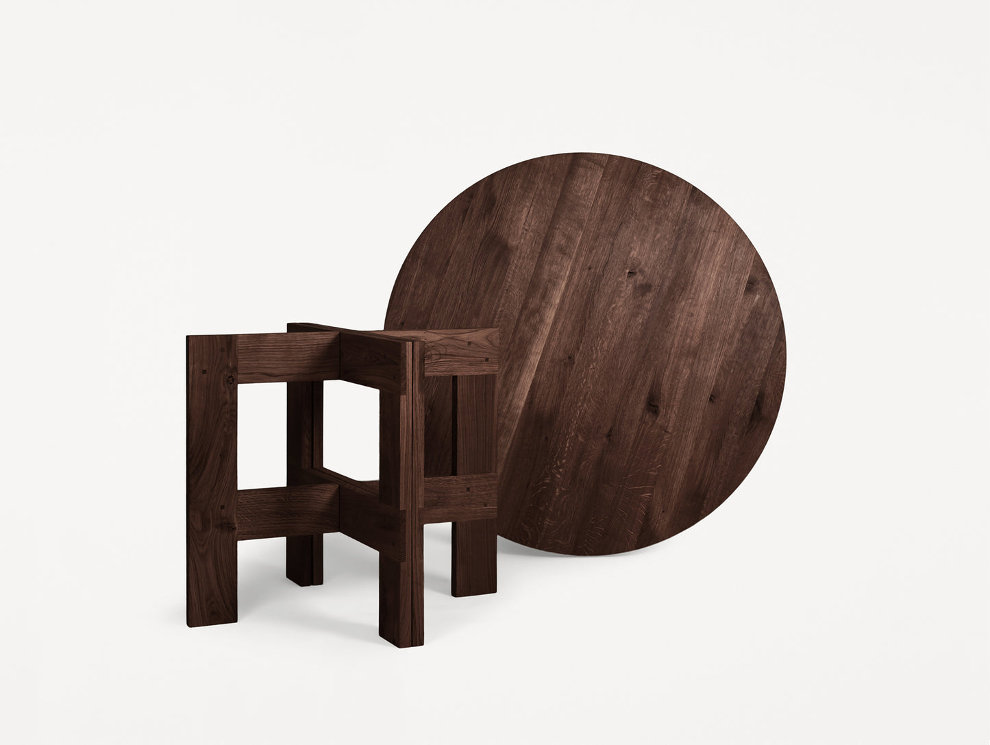 Farmhouse Table by Frama - D120 cm / Dark Oiled Oak