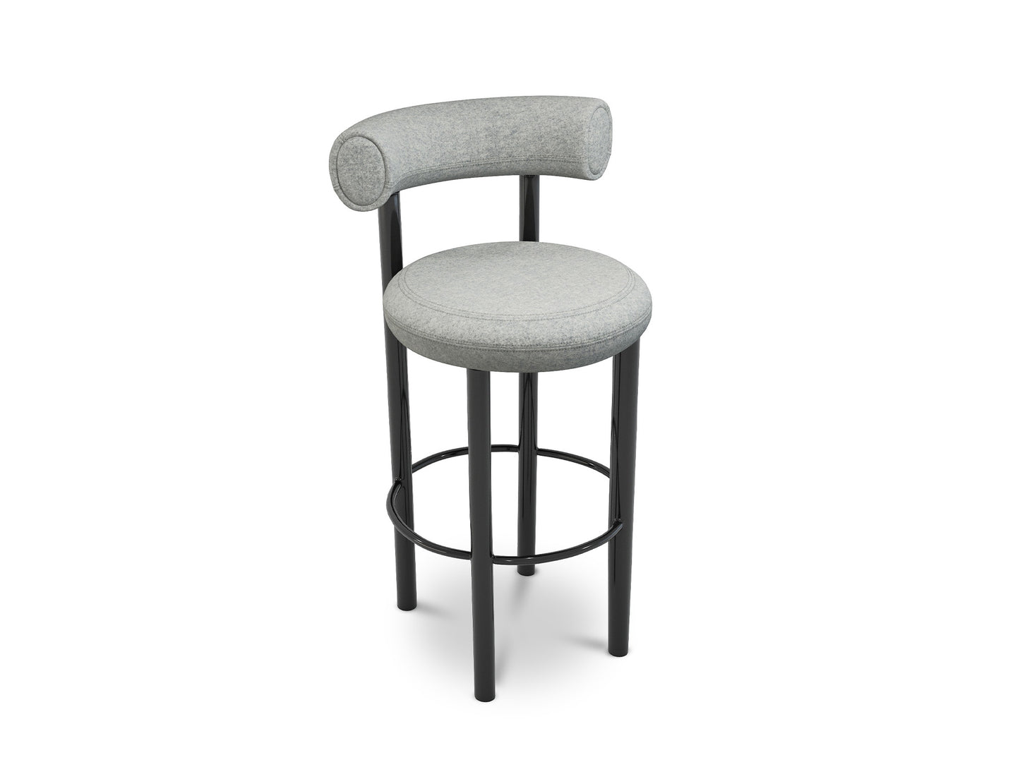 Fat Bar/Counter Stool by Tom Dixon - Divina Melange 120