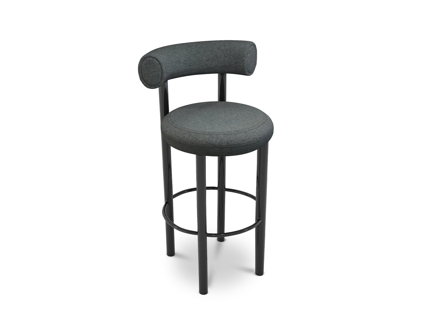 Fat Bar/Counter Stool by Tom Dixon - Divina Melange 170