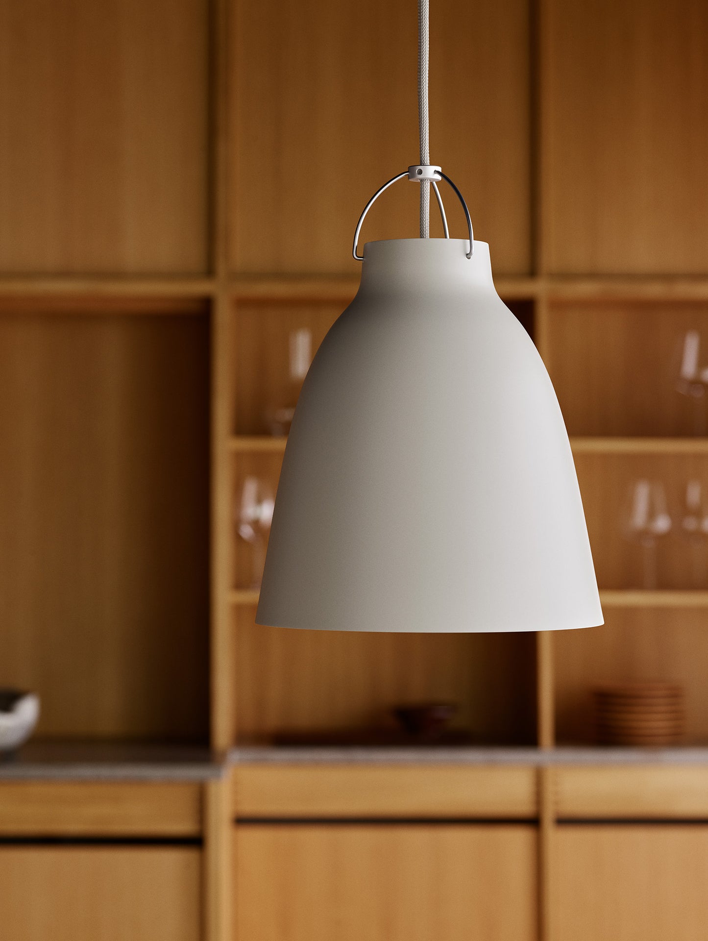 Caravaggio Pendant Light by Fritz Hansen - P2 / Matt Warm Silk Aluminium