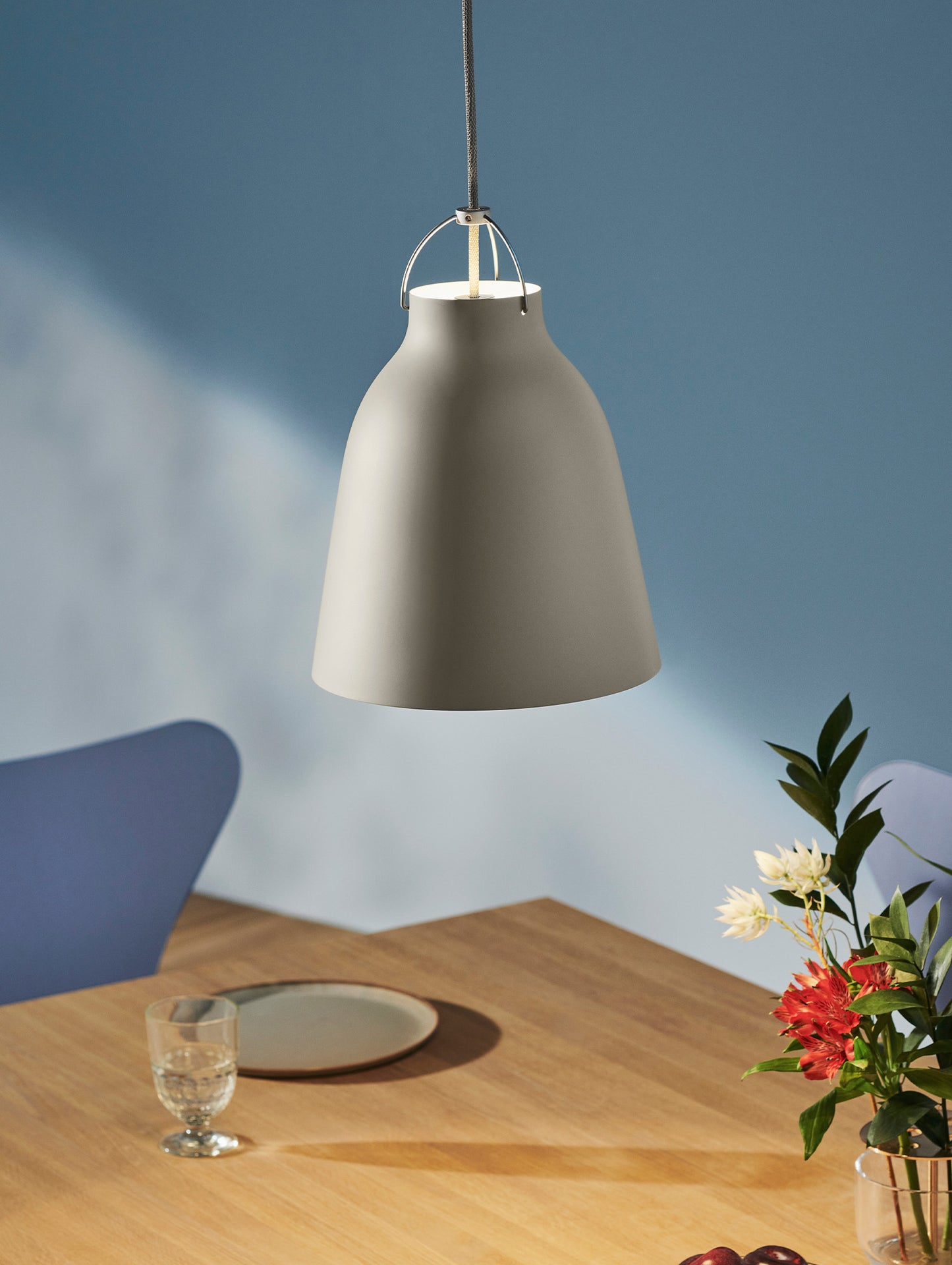 Caravaggio Pendant Light by Fritz Hansen - P2 / Matt Warm Silk Aluminium