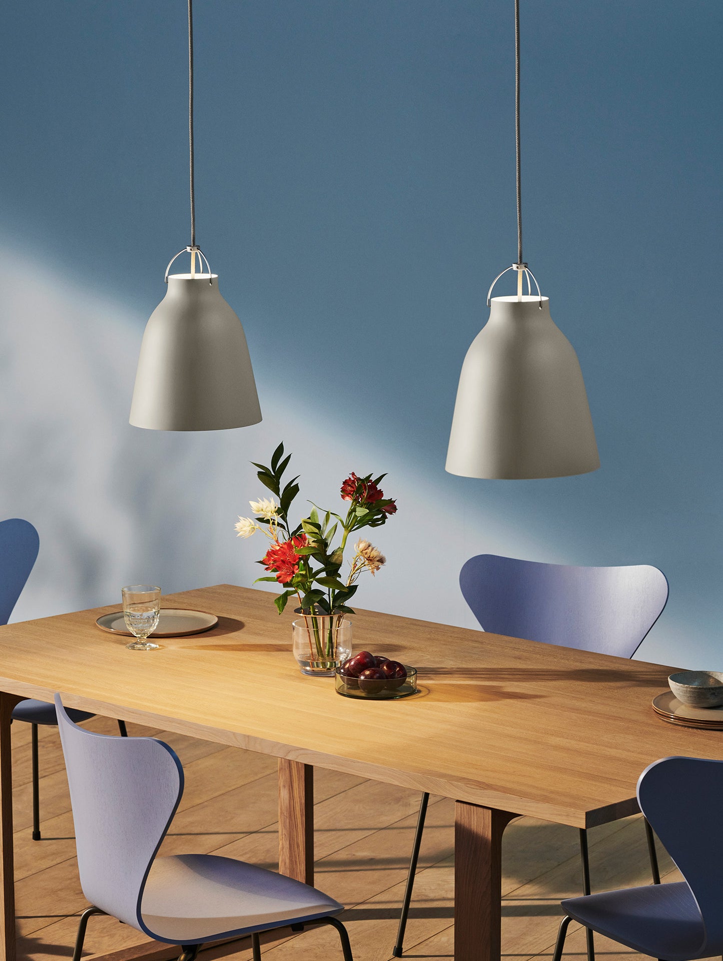 Caravaggio Pendant Light by Fritz Hansen - P2 / Matt Warm Silk Aluminium
