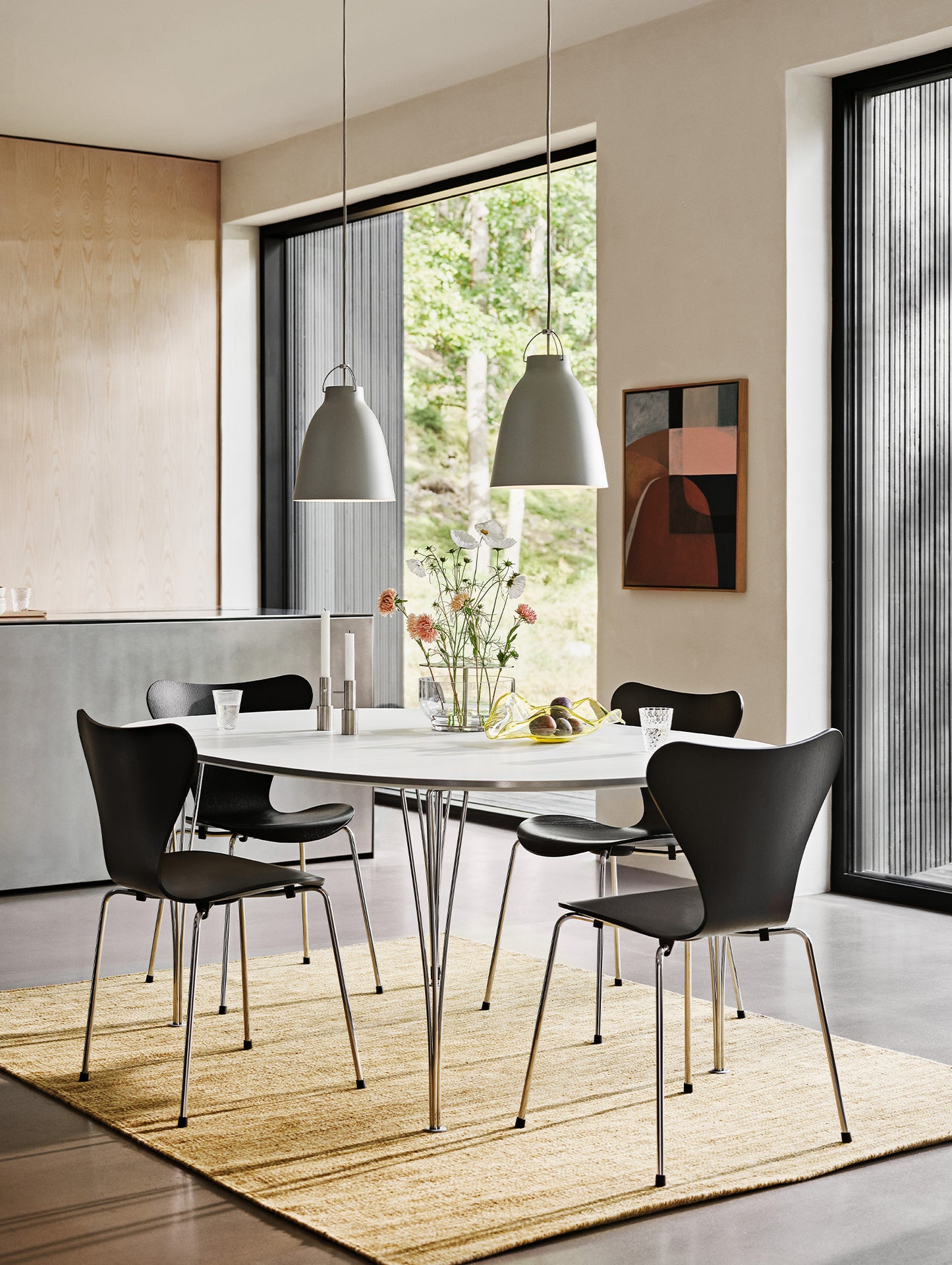 Caravaggio Pendant Light by Fritz Hansen - P2 / Matt Grey25 Aluminium