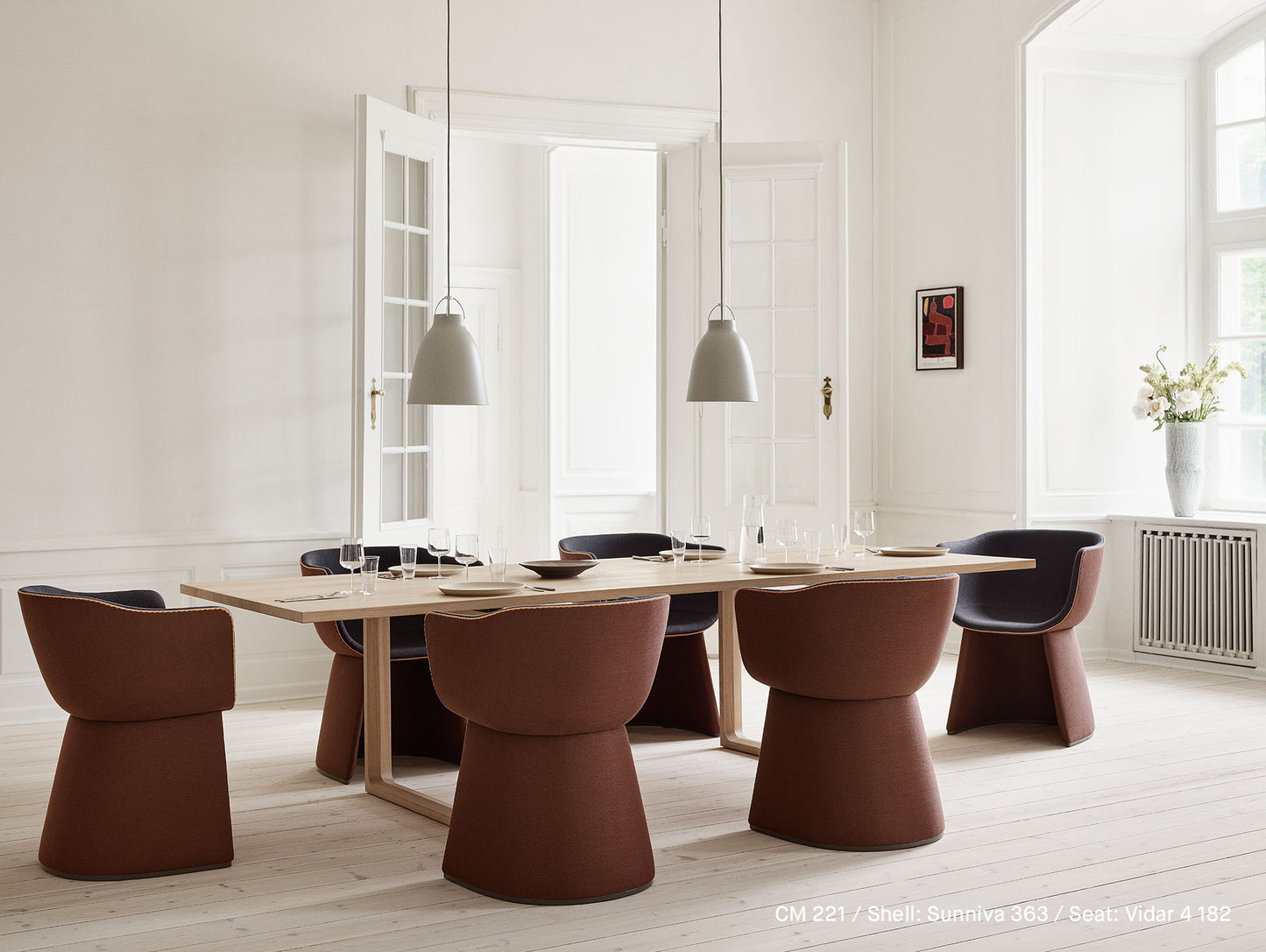 Monolit Armchair by Fritz Hansen - CM221 / Shell: Sunniva 363 / Seat: Vidar 4 182