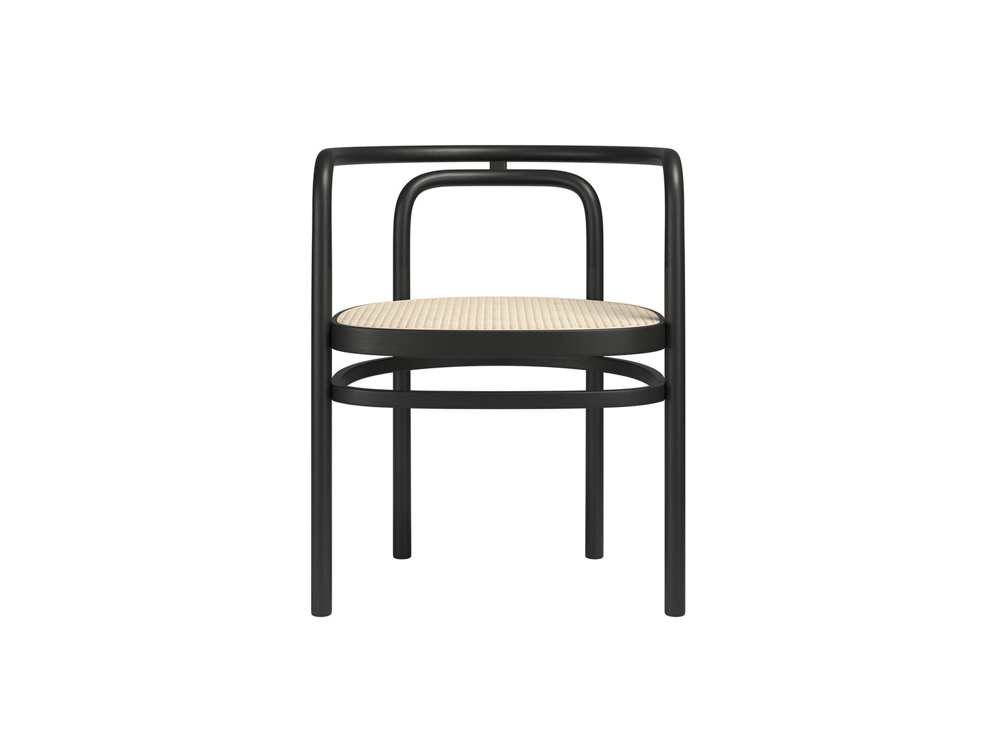 PK15 Dining Chair by Fritz Hansen - Black Coloured Solid Ash