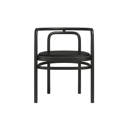 PK15 Dining Chair Seat Cushion by Fritz Hansen - Black Leather