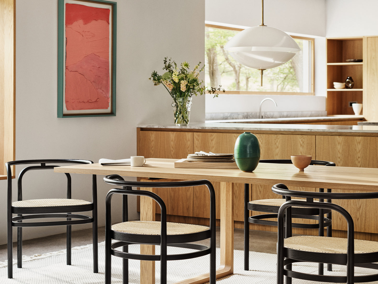 PK15 Dining Chair by Fritz Hansen - Black Coloured Solid Ash