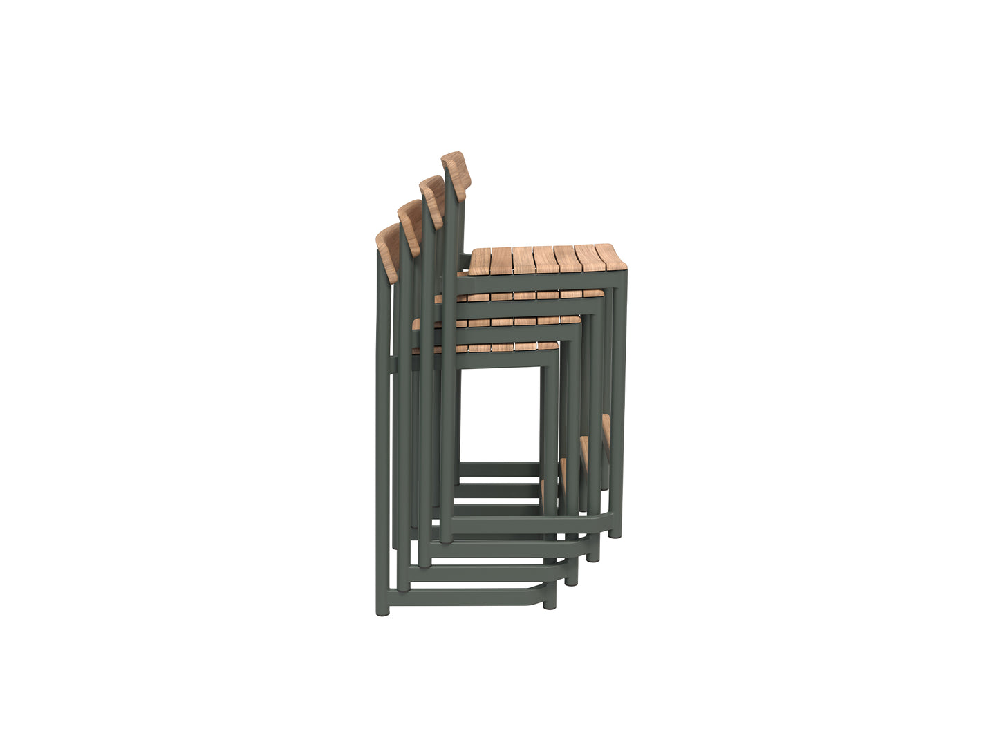 Pelagus Counter Stool by Fritz Hansen - Hunter Green