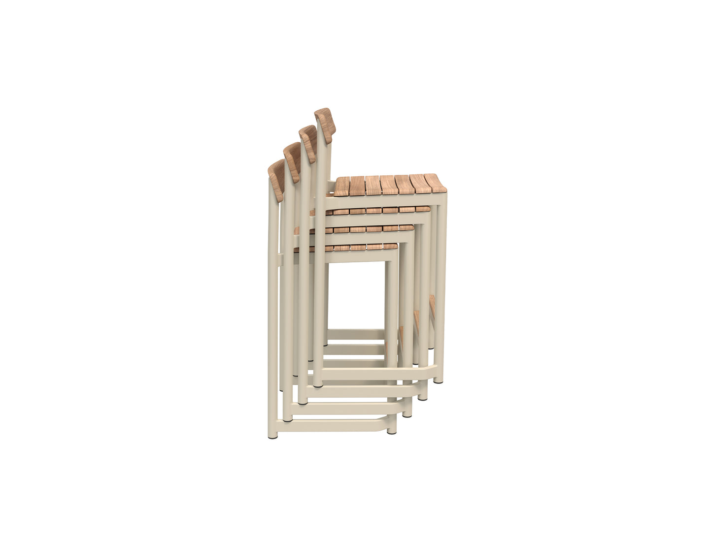Pelagus Counter Stool by Fritz Hansen - Light Ivory