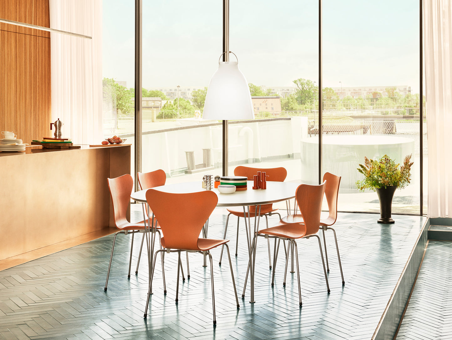 Caravaggio Pendant Light by Fritz Hansen - P3 / Opal Glass