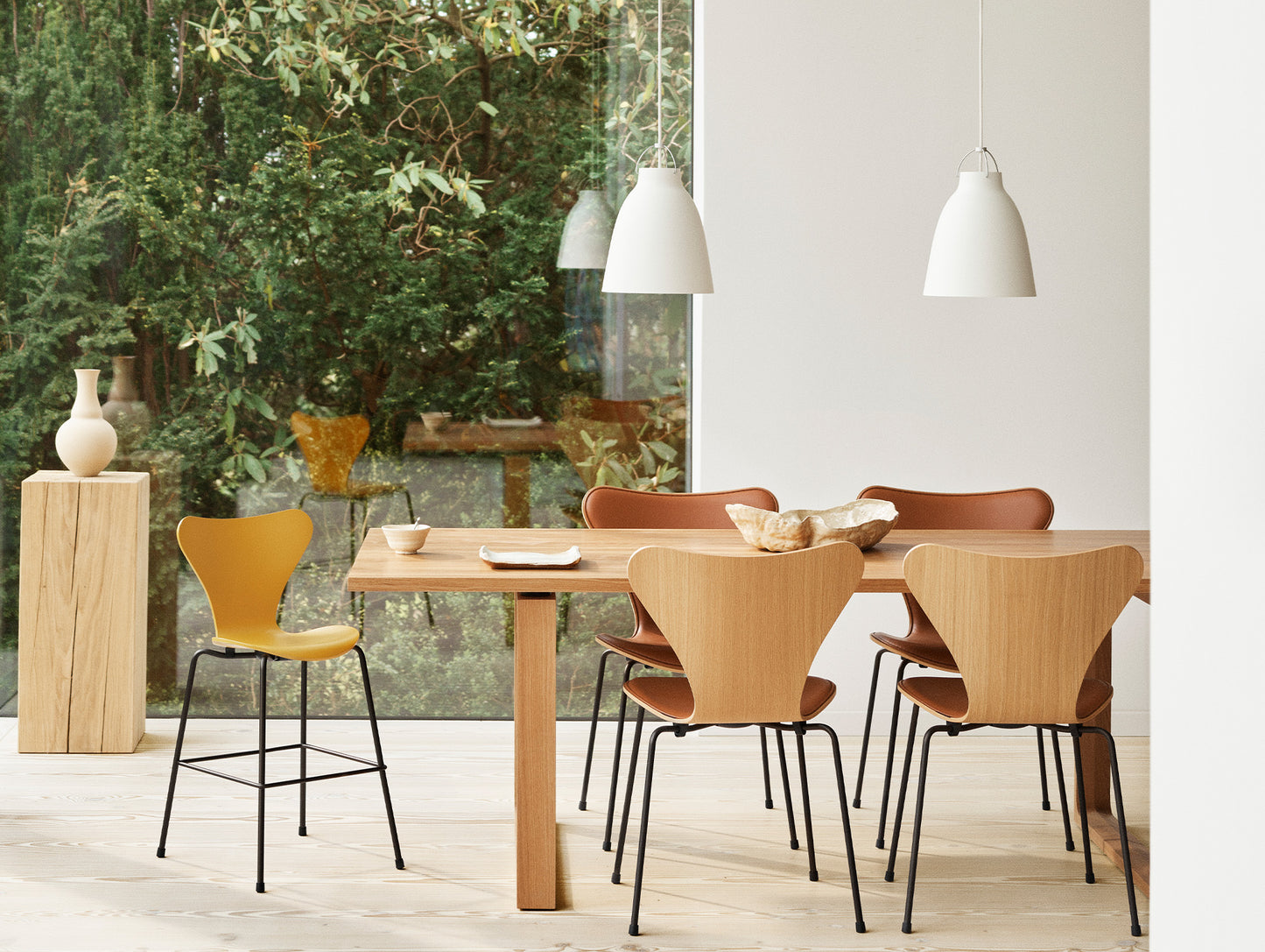 Caravaggio Pendant Light by Fritz Hansen - P2 / Matt White Aluminium