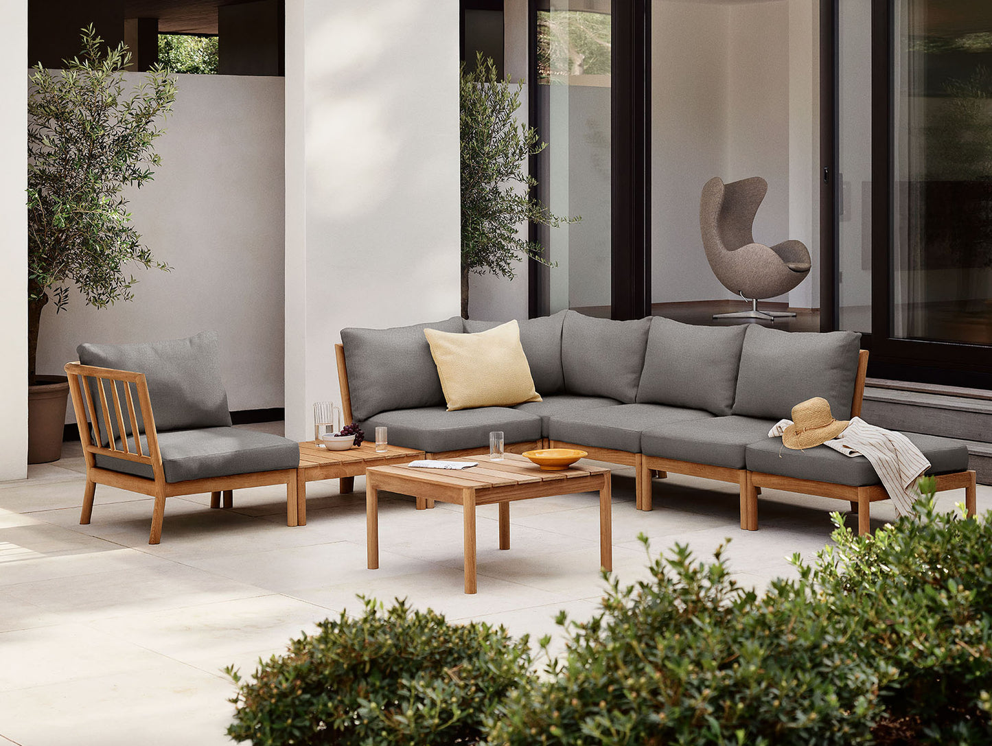 Tradition Outdoor Modular Sofa - Corner Module by Fritz Hansen