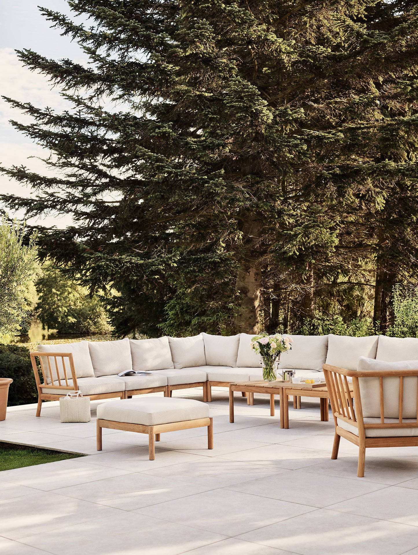 Tradition Outdoor Modular Sofa - Spacer Module by Fritz Hansen