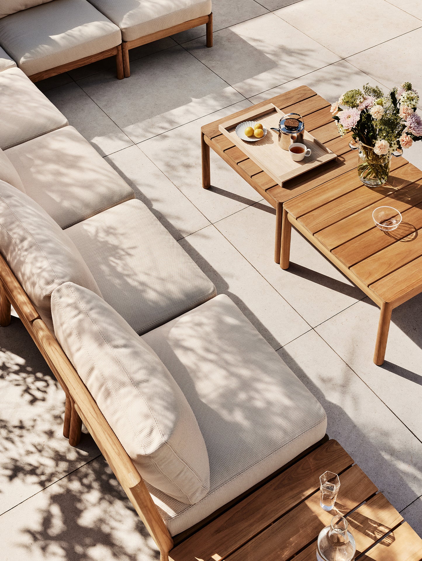 Tradition Outdoor Modular Sofa - Spacer Module by Fritz Hansen