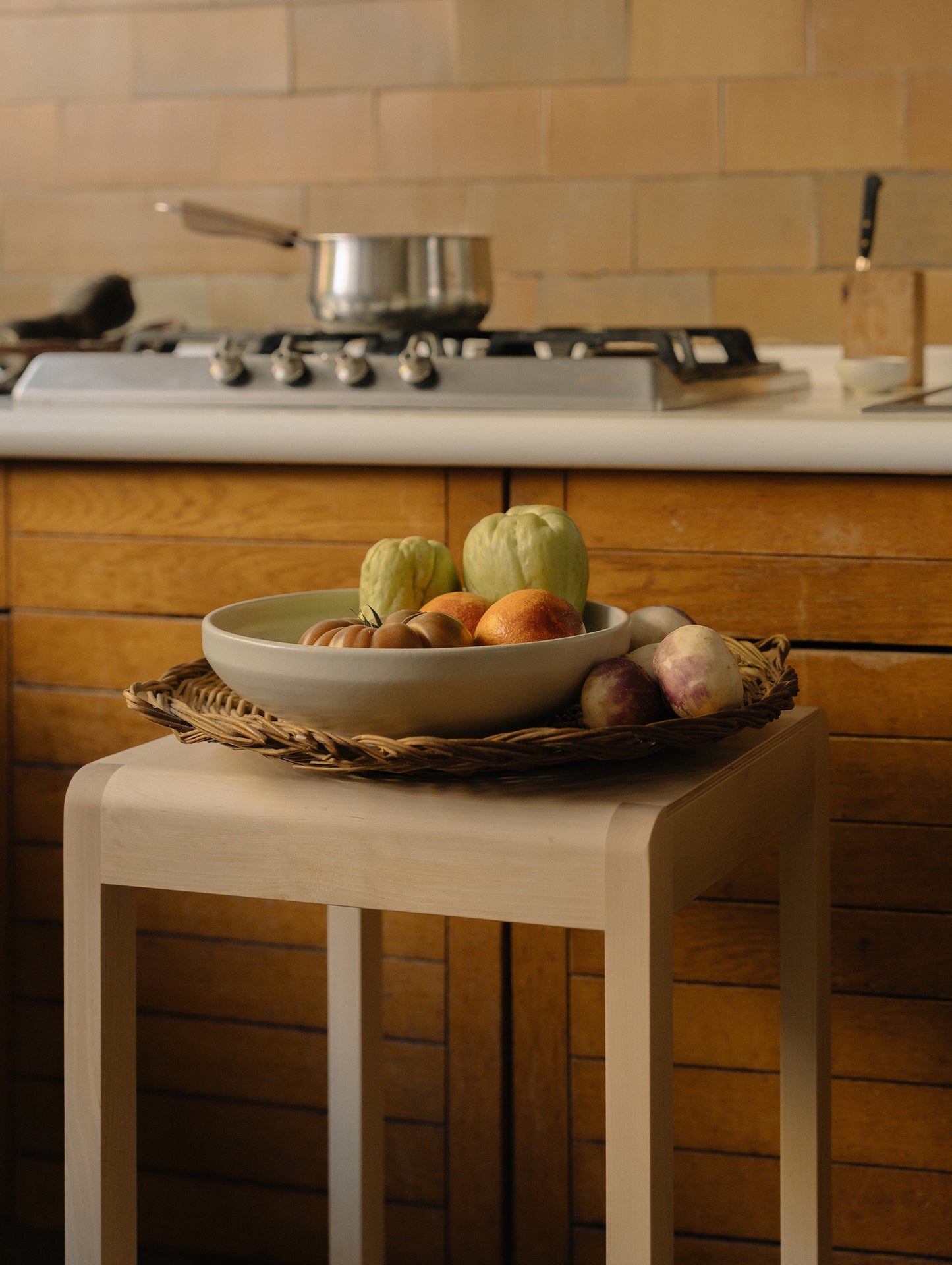 Bar Stool 01 - 76 cm Height - Oiled Birch