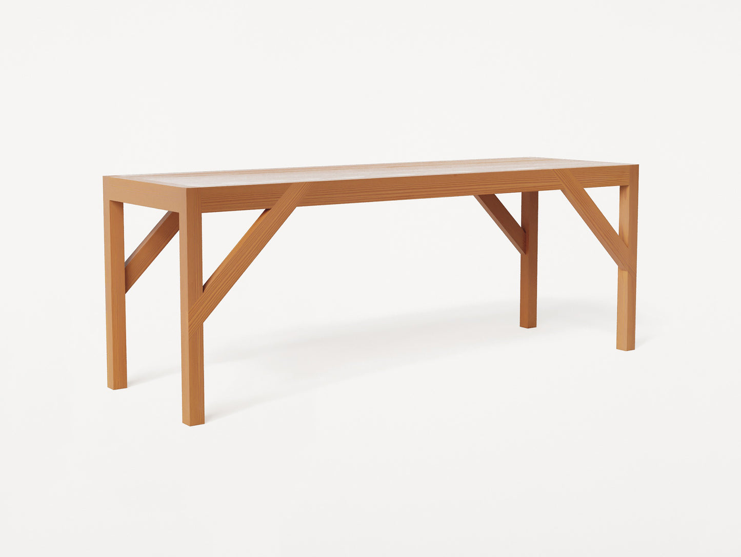 Bracket Bench by Frama - Warm Brown