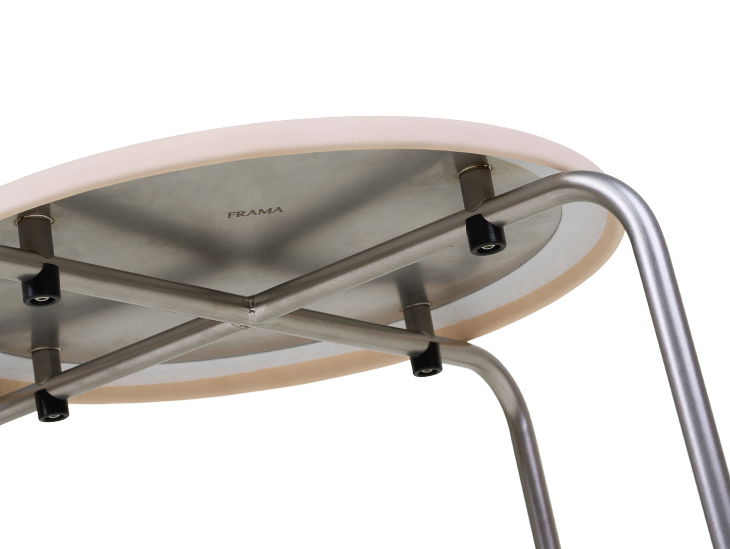 Petit Rond Stool - Leather Seat by Frama