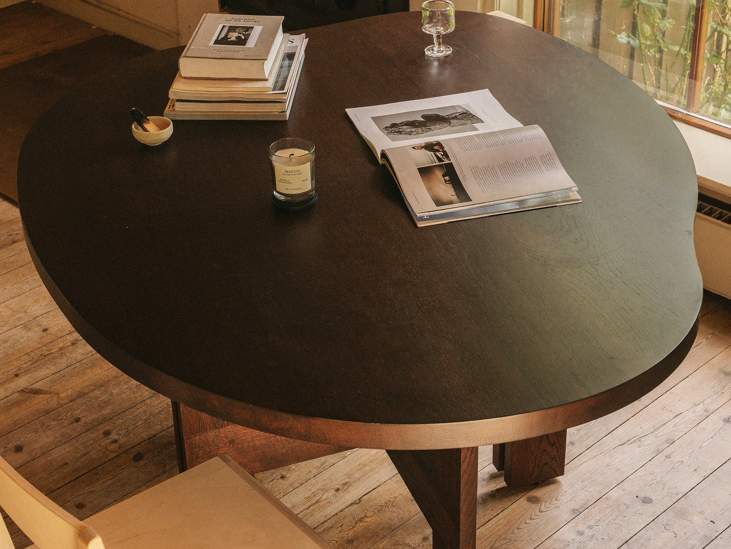 Farmhouse Pond Dining Table by Frama - Dark Oiled Oak