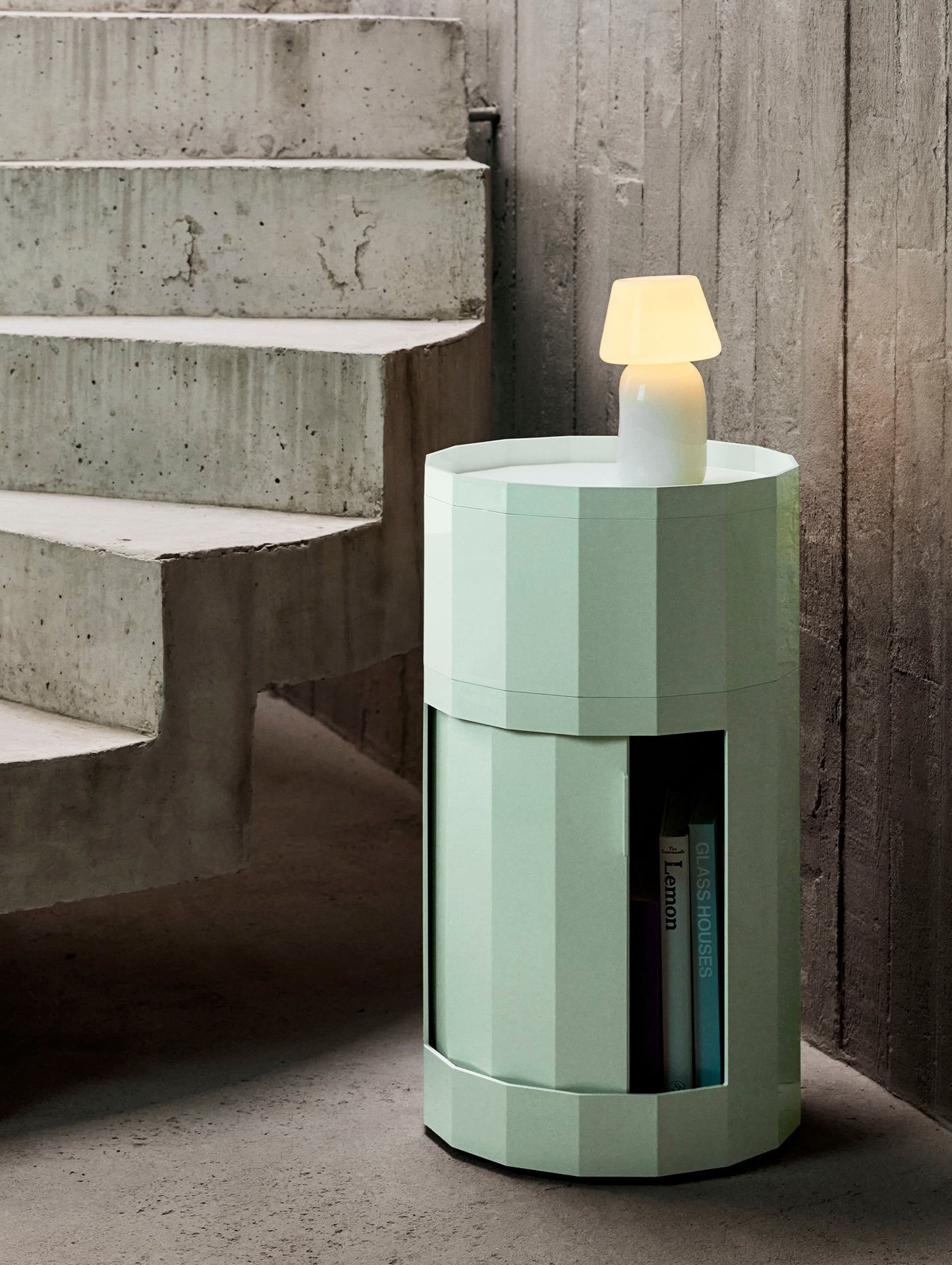 Facet Cabinet High by HAY - Soft Mint