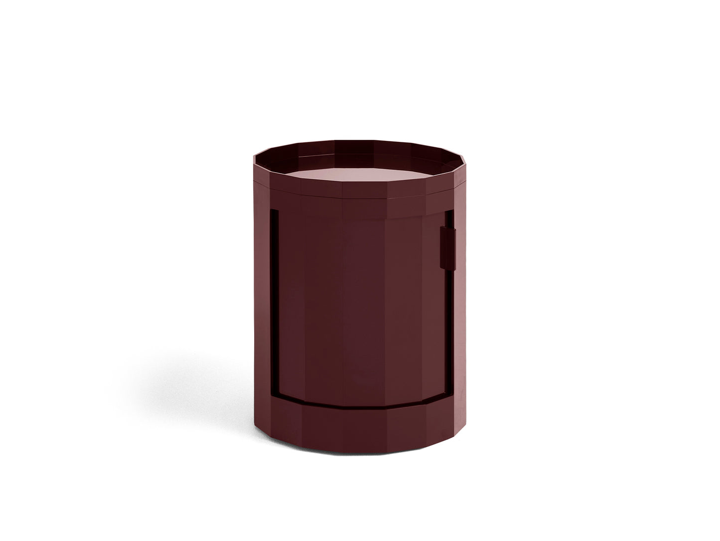 Facet Cabinet Low by HAY - Burgundy