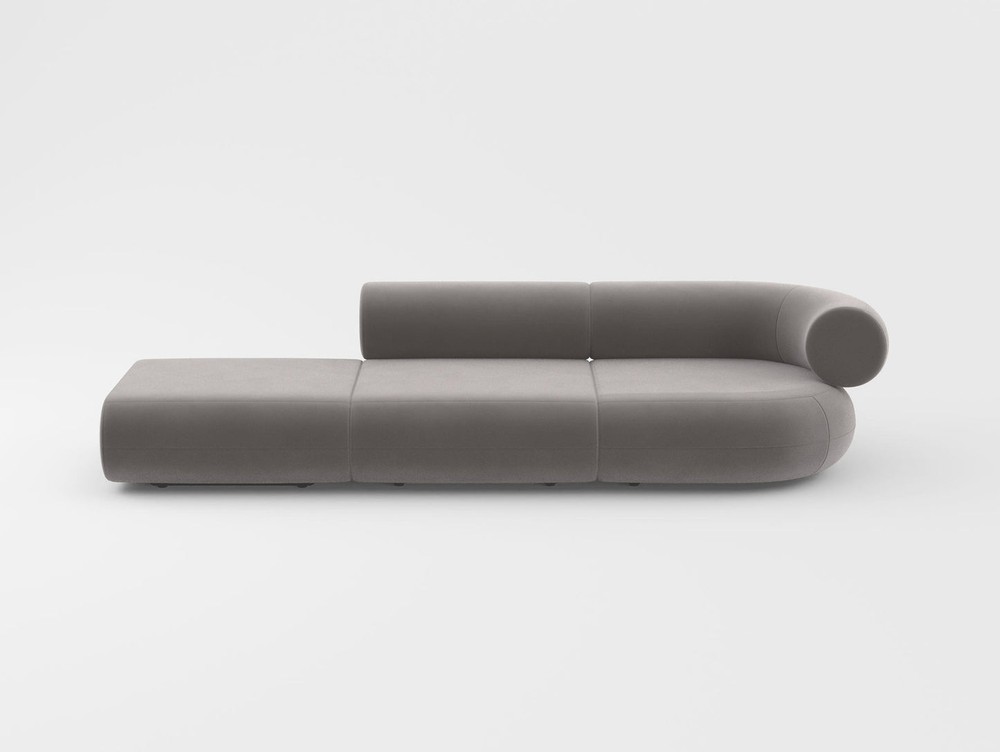 Fat 3-Seater Modular Sofa by Tom Dixon - Left Open End / Right Armrest / Tom Dixon Velvet 84