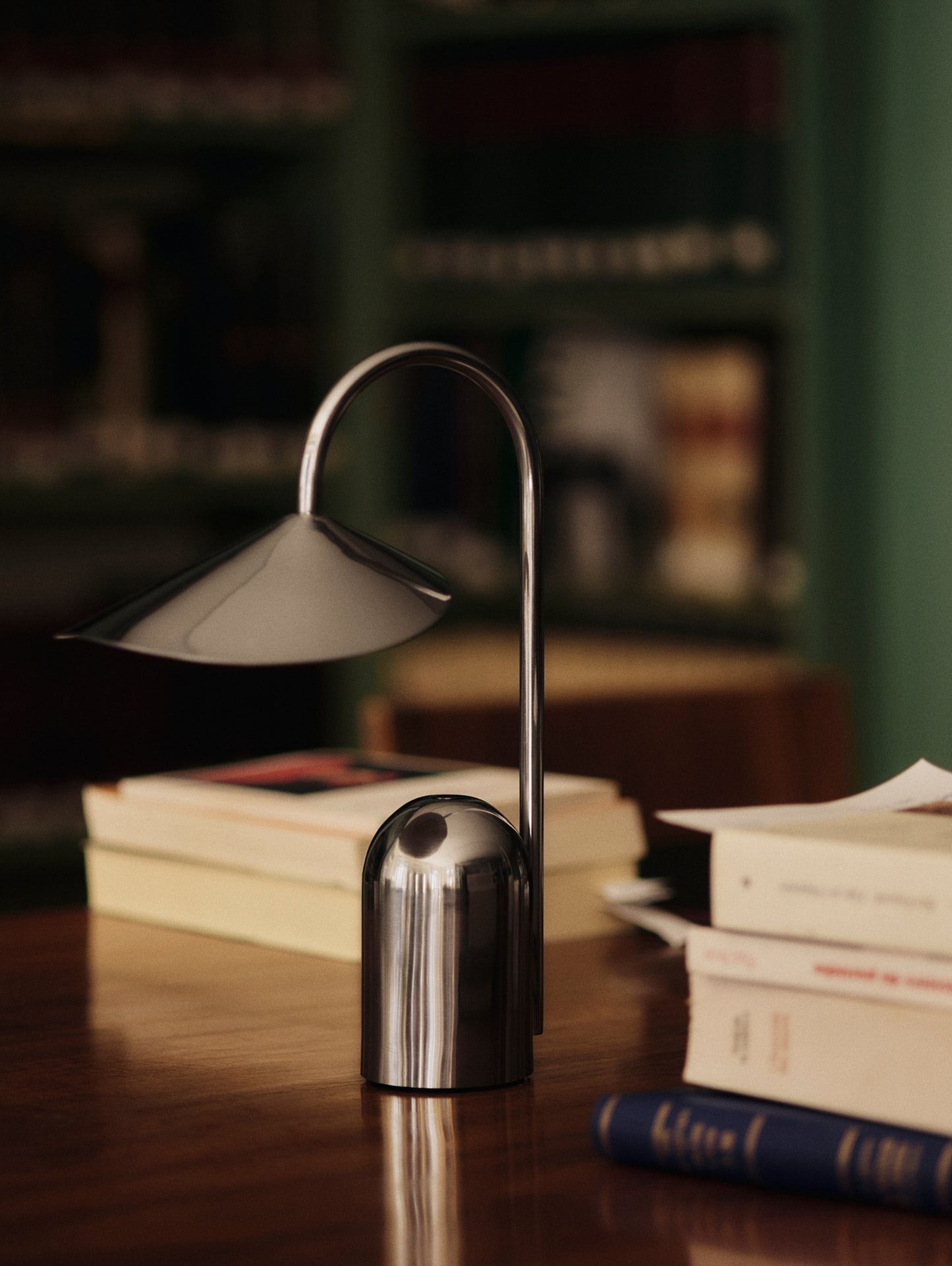 Arum Portable Lamp by Ferm Living - Stainless Steel
