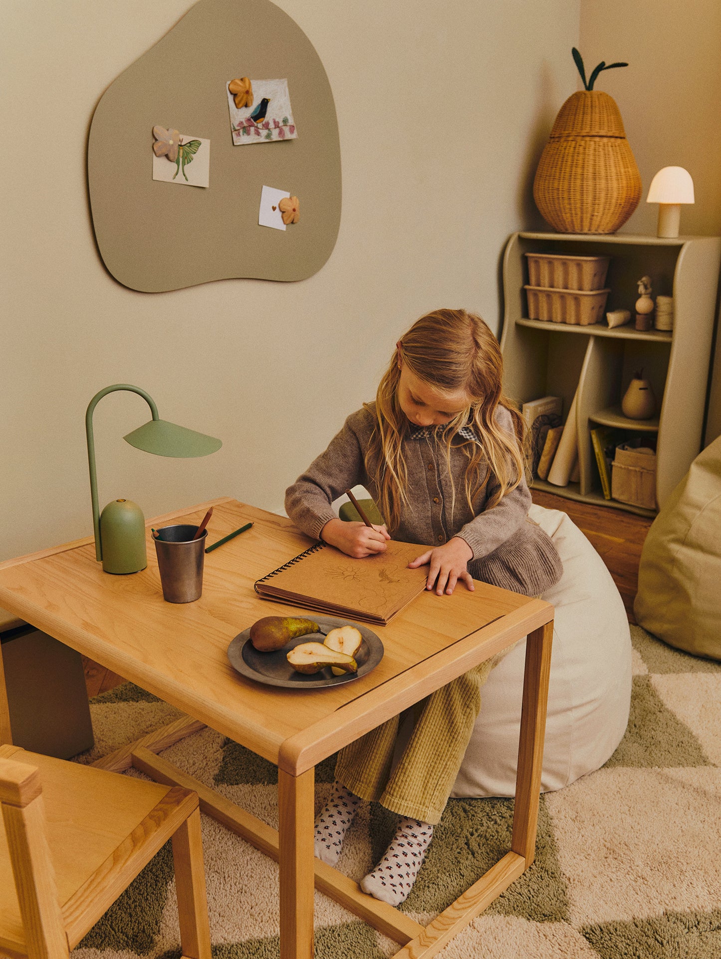 Arum Portable Lamp by Ferm Living - Tea Green
