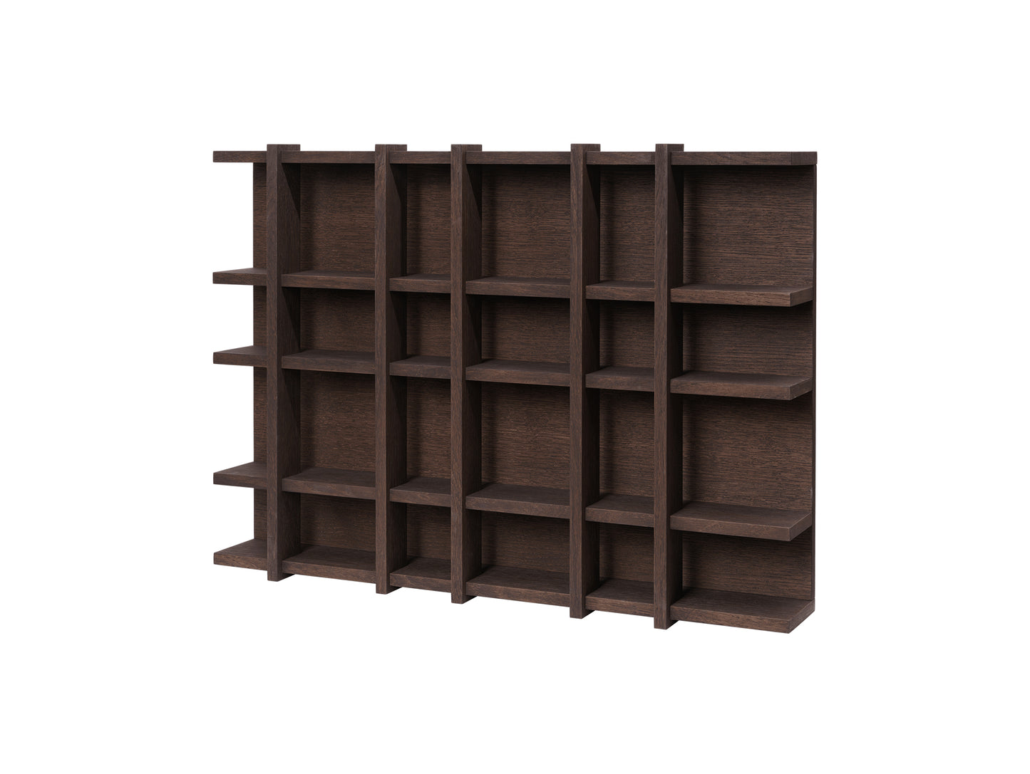 Tilem Shelf by Ferm Living - 6x4 / Dark Stained Oak