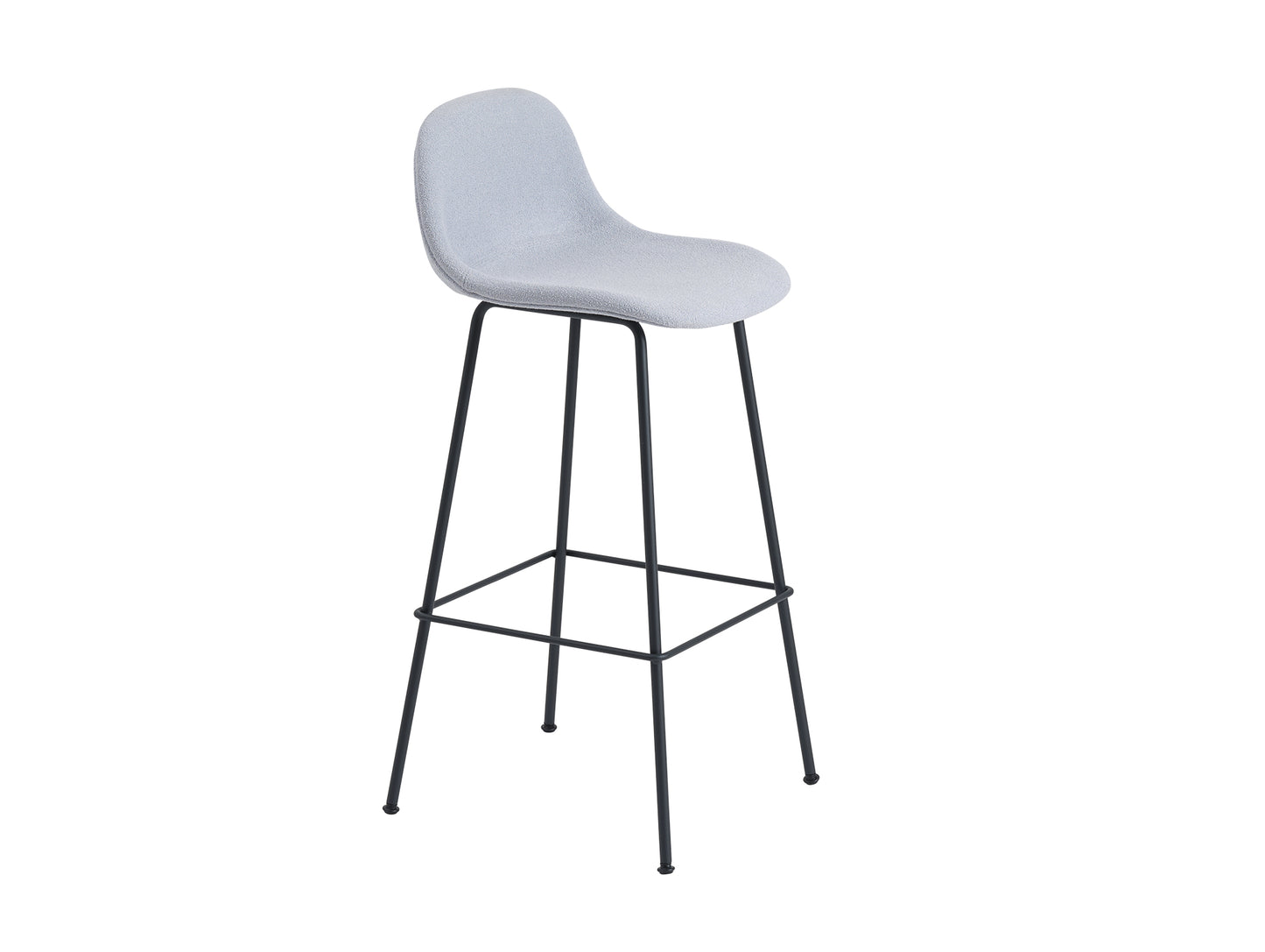 Fiber Barstool with Metal Base by Muuto - Acca 731 / Black Base