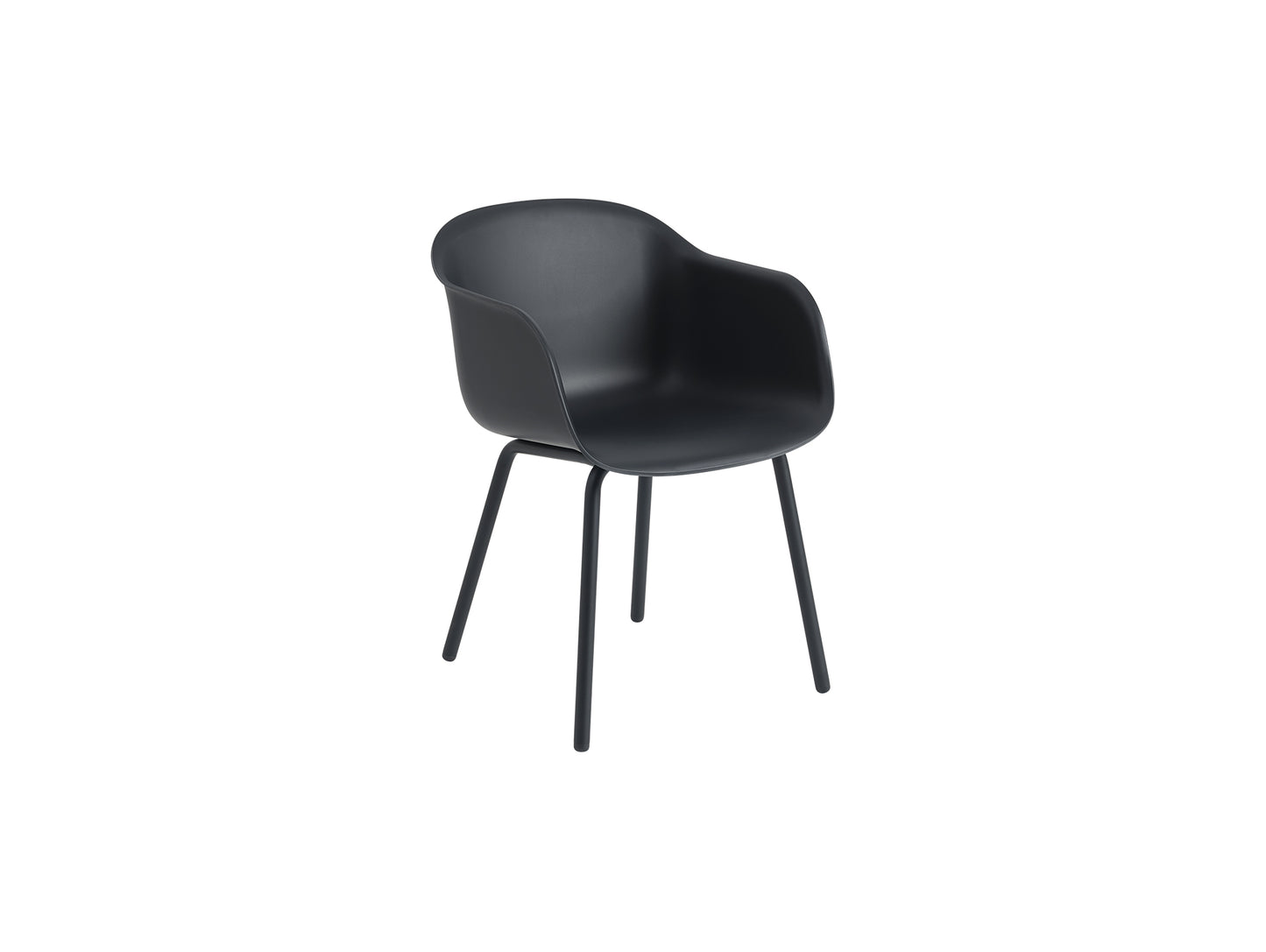 Fiber Outdoor Armchair by Muuto - Anthracite Black