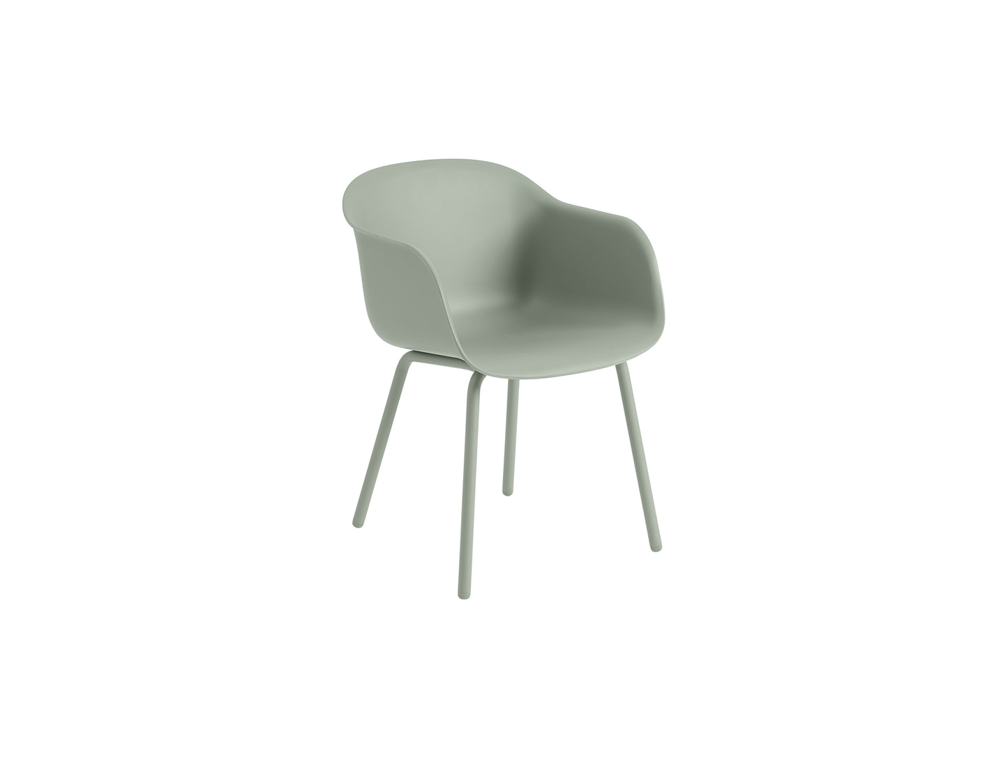 Fiber Outdoor Armchair by Muuto - Dusty Green