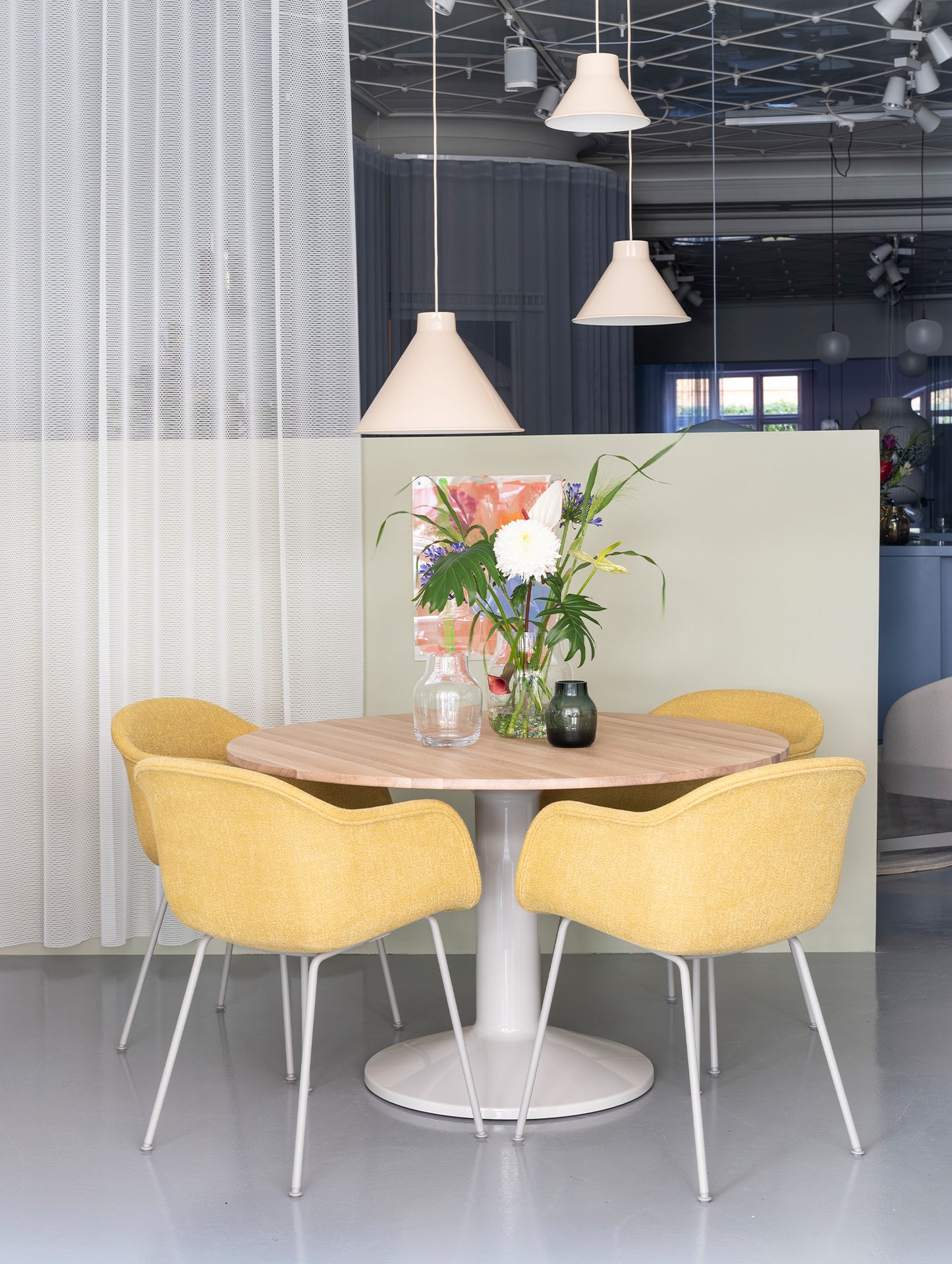 Fiber Armchair Upholstered with Metal Base by Muuto