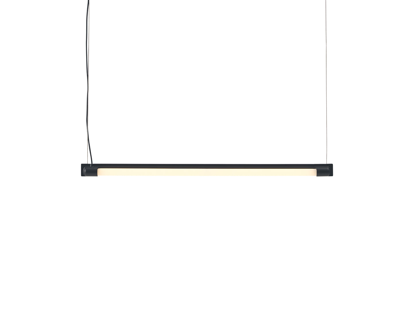 Fine Suspension Lamp by Muuto - Length: 60 cm / Black Aluminium