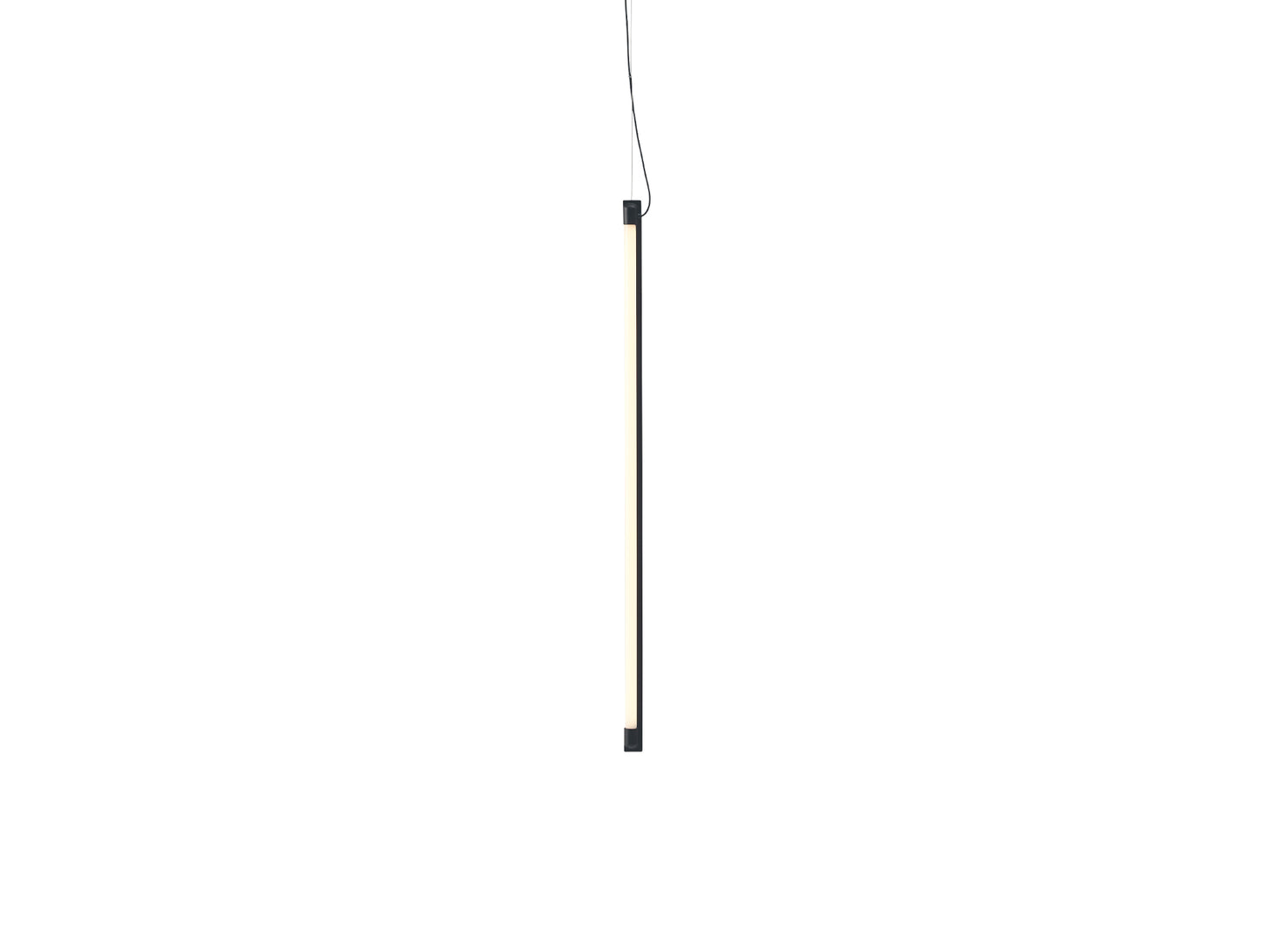 Fine Suspension Lamp by Muuto - Length: 90 cm / Black Aluminium