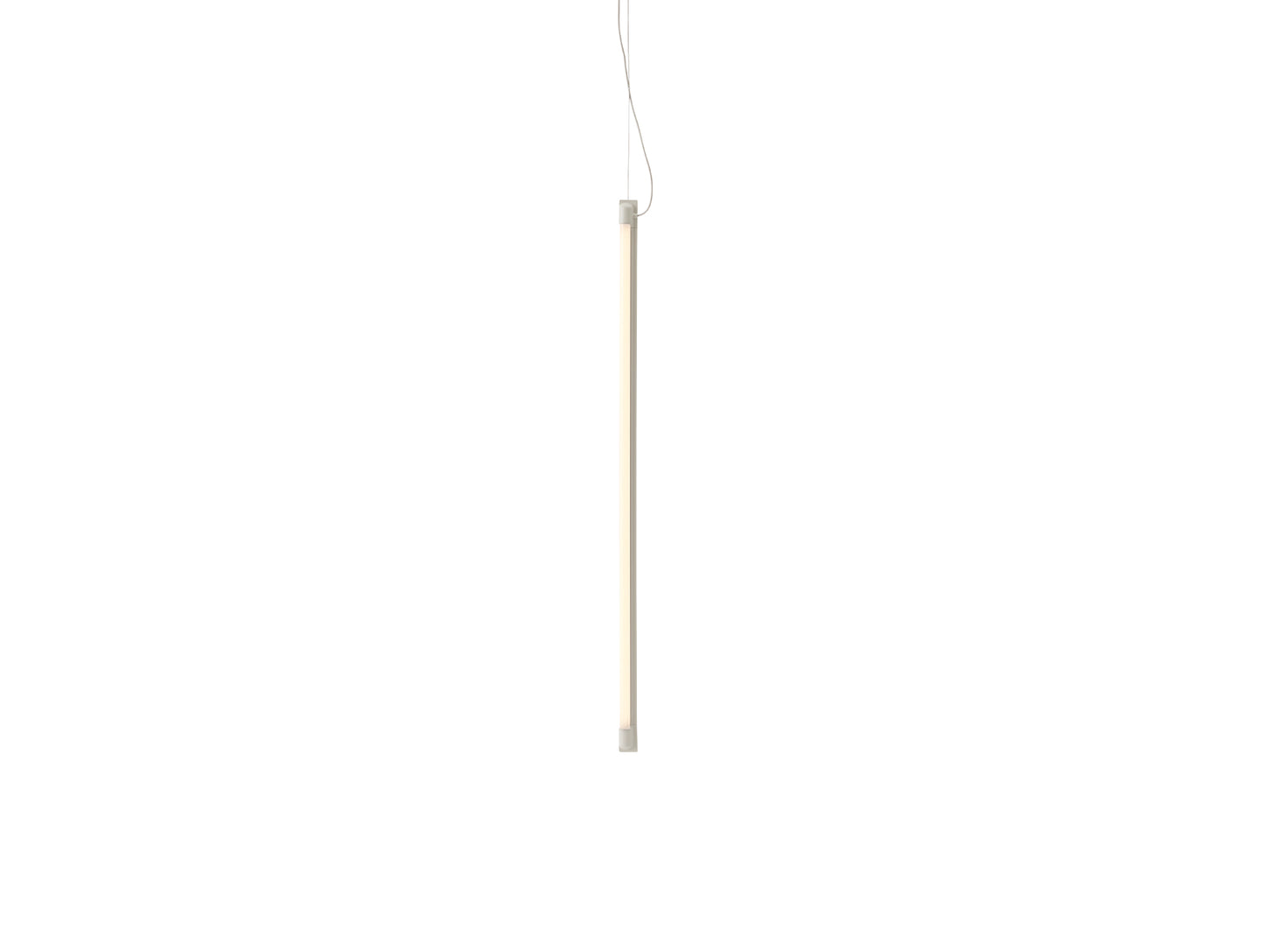 Fine Suspension Lamp by Muuto - Length: 90 cm / Grey Aluminium