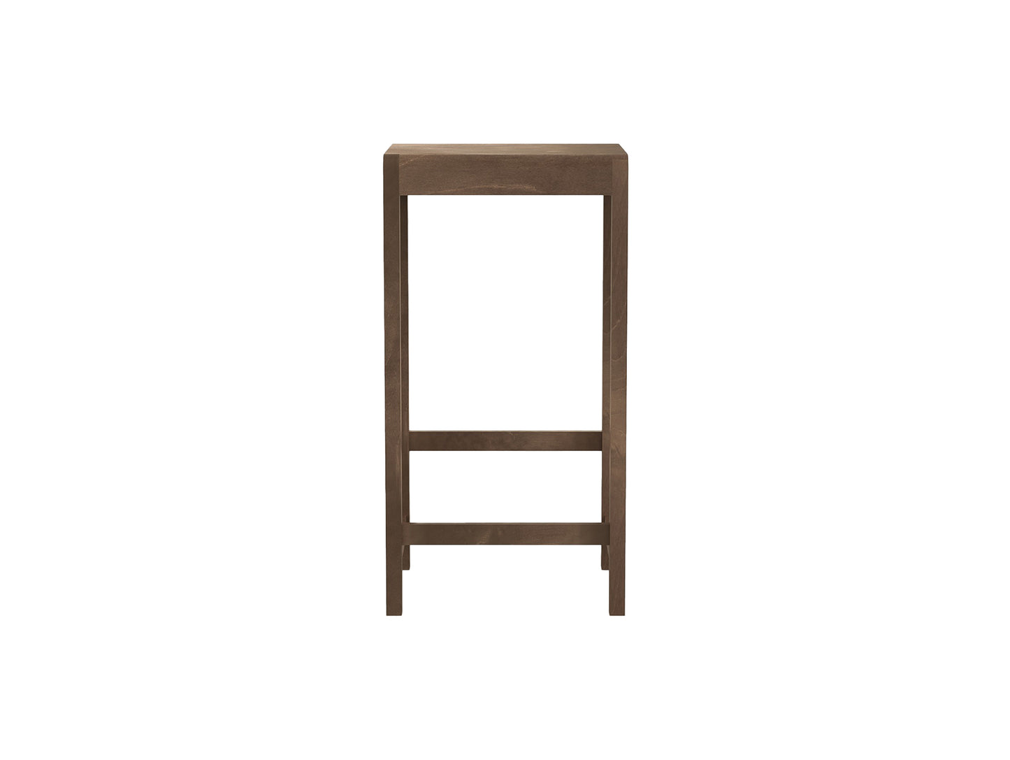 Bar Stool 01 - 76 cm Height - Dark Brown Oiled Birch Wood