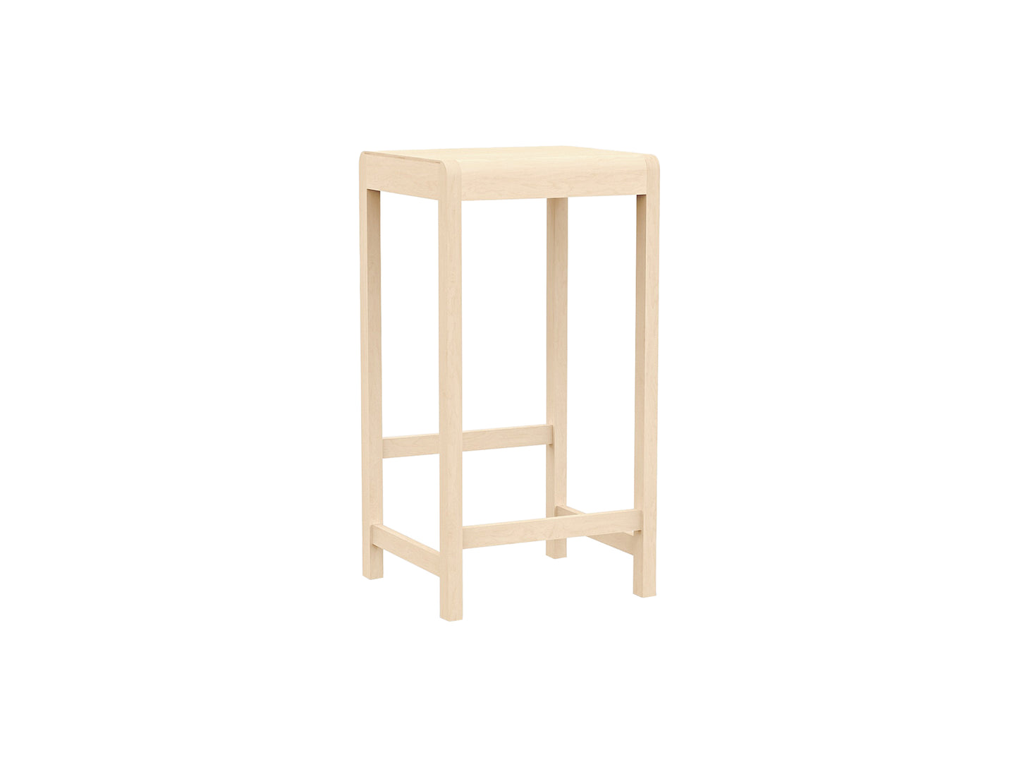 Bar Stool 01 - 76 cm Height - Oiled Birch