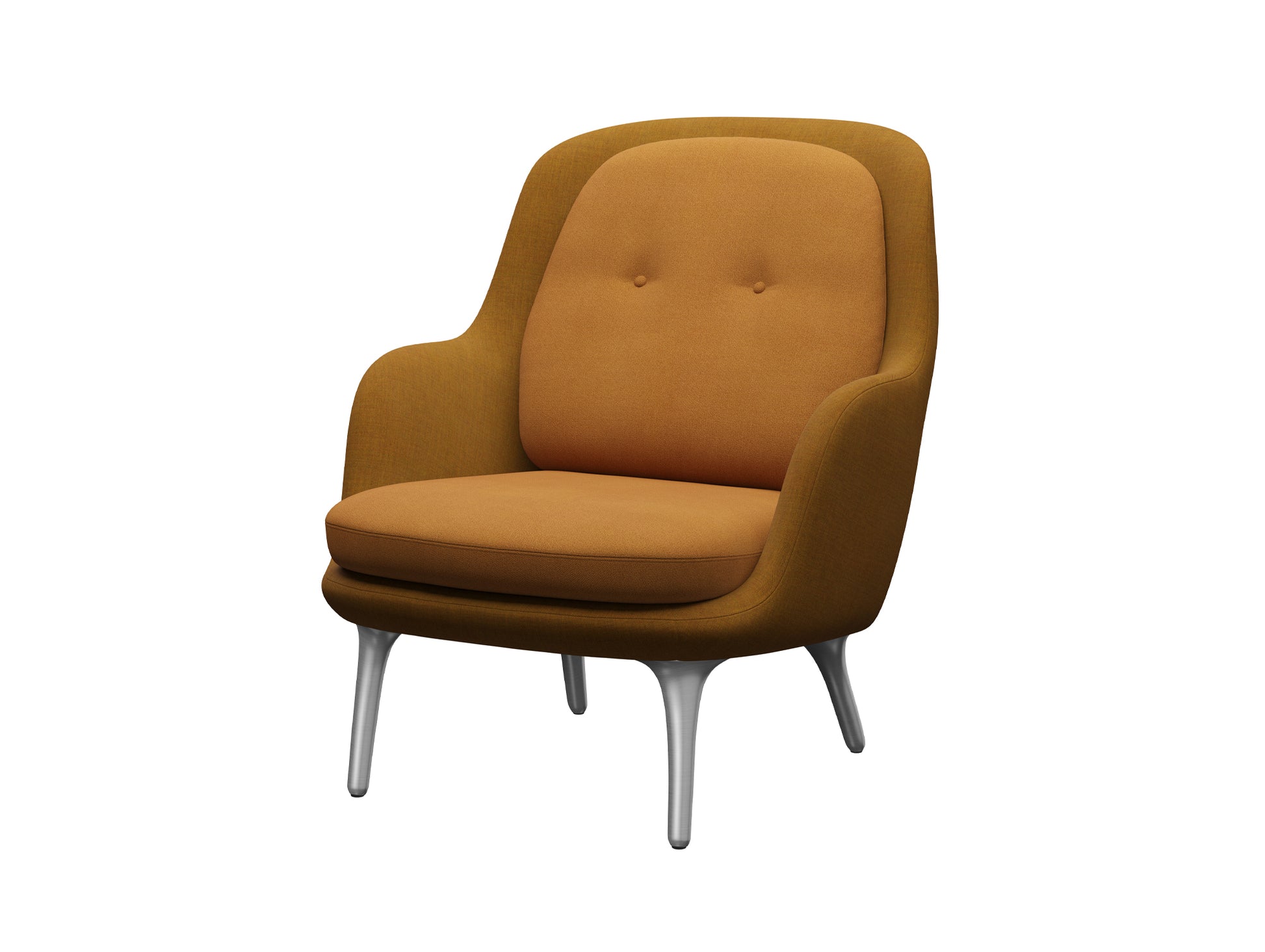 Fri Lounge Chair JH4 - Single Upholstery by Fritz Hansen / Shell: Remix 3 422 / Cushions: Vidar 4 472