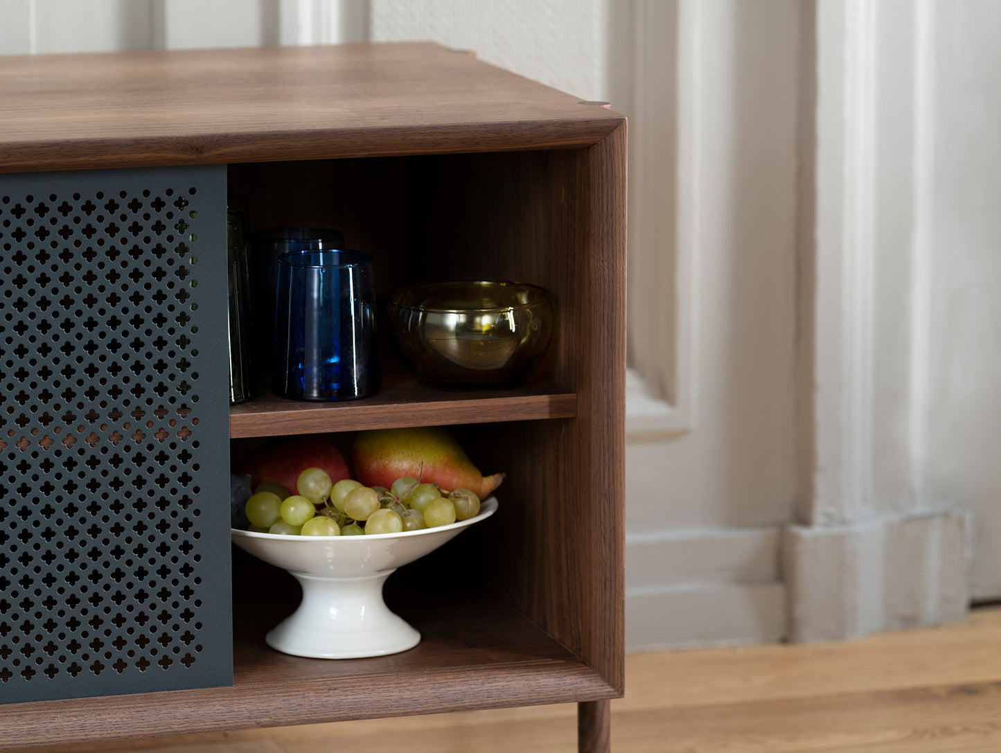 Gabin Low Sideboard by Harto - Walnut / Slate Grey