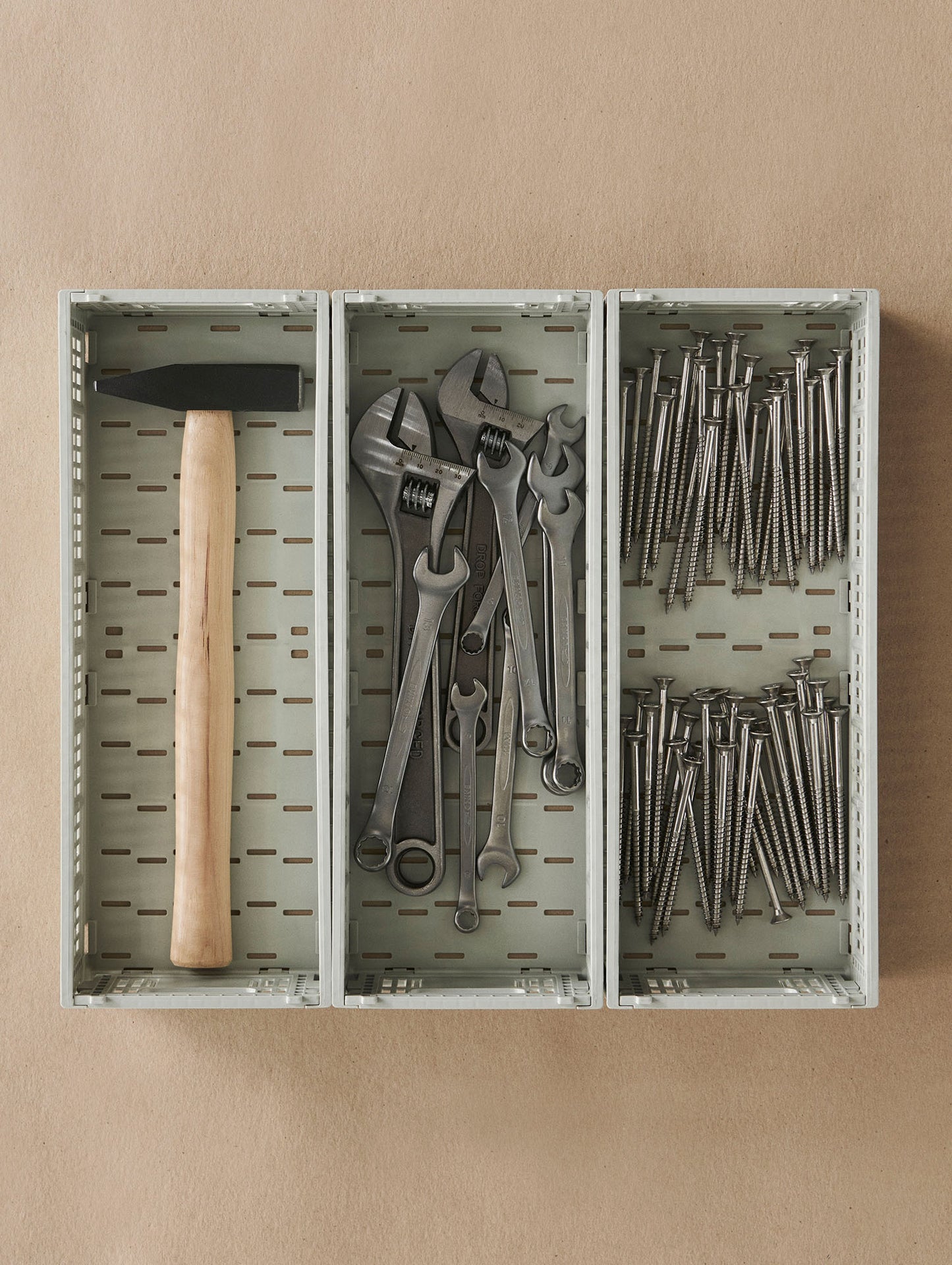 Colour Crate Mini Oblong by HAY - Grey