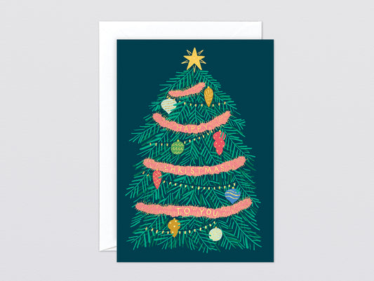 'Happy Christmas To You' Foiled Greetings Card