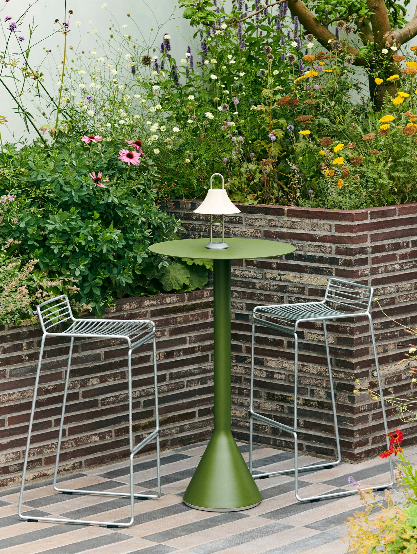 Hee Hot Galvanised High Bar Stool by HAY