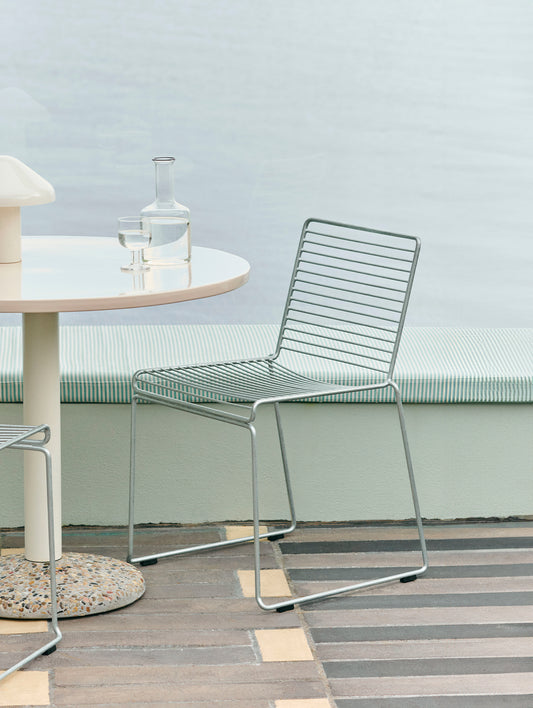 Hee Hot Galvanised Dining Chair by HAY