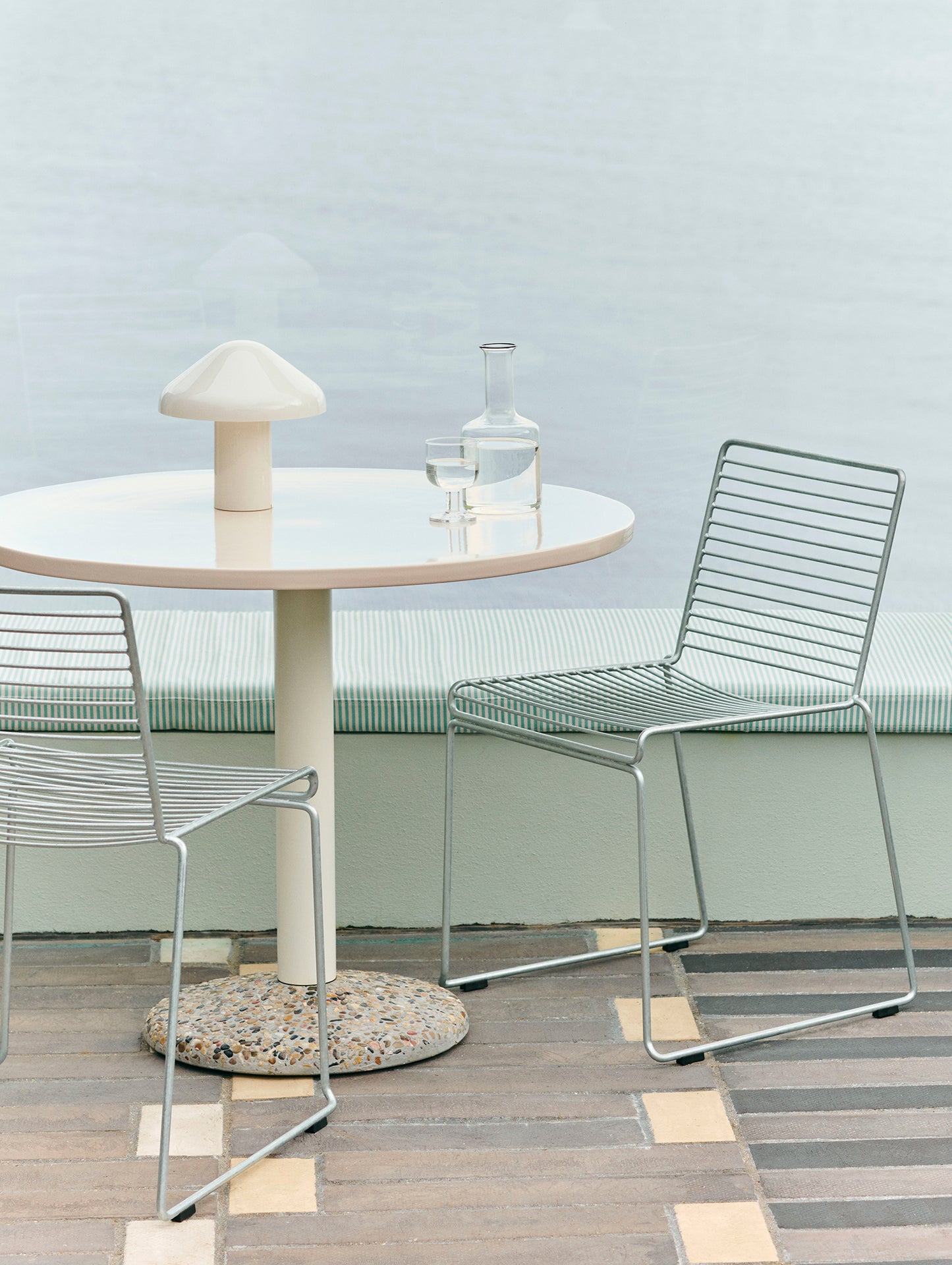 Hee Hot Galvanised Dining Chair by HAY