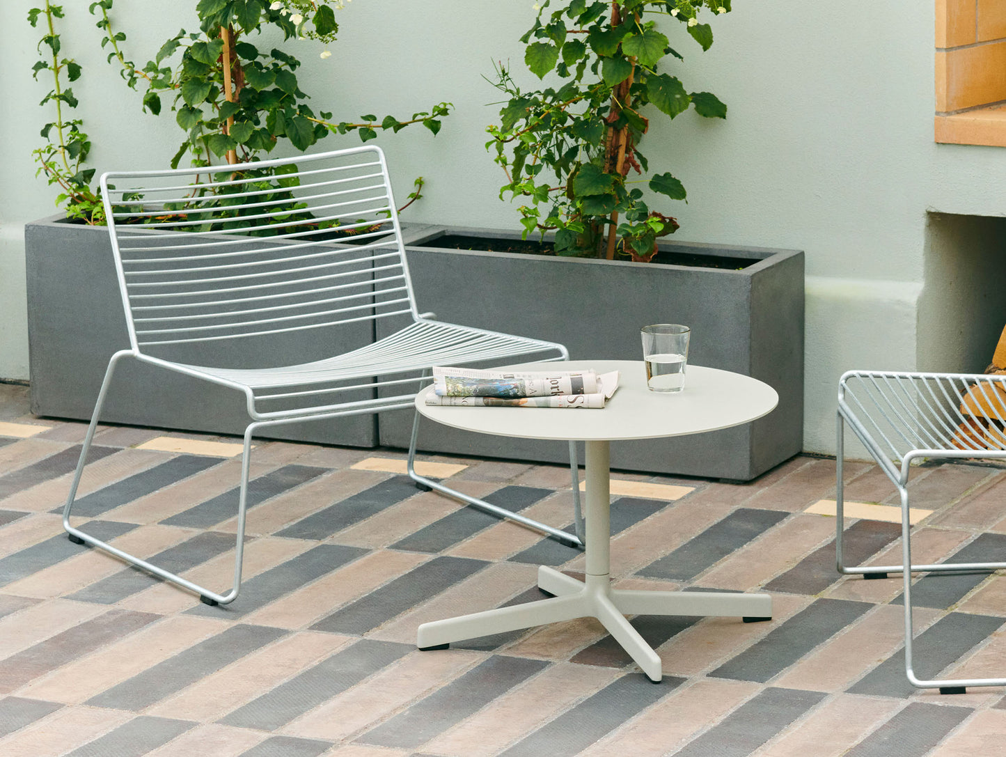 Hee Hot Galvanised Lounge Chair by HAY