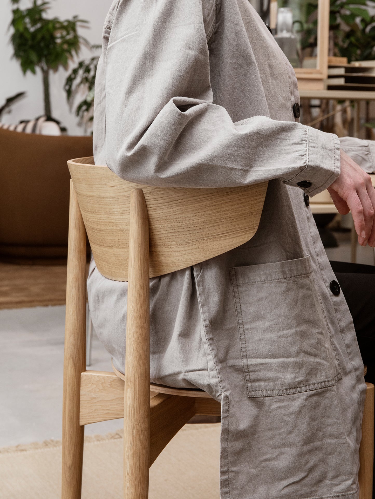 Herman Dining Chair with Wood Base by Ferm Living