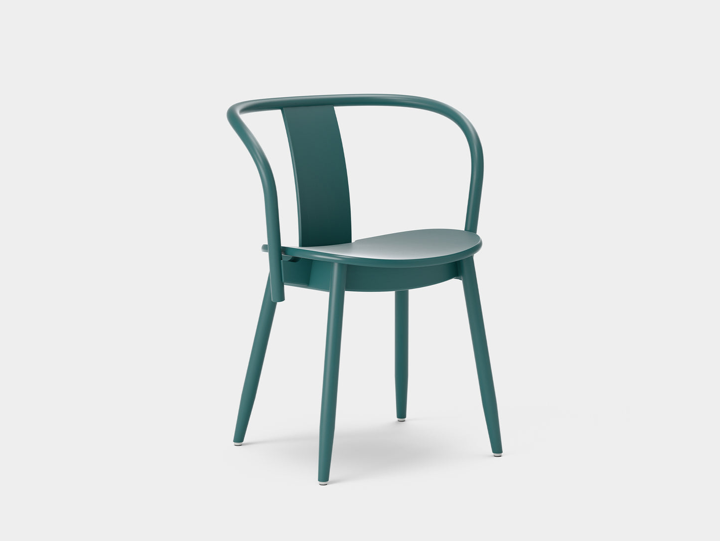 Icha Chair in Library Green Lacquered Beech by Massproductions