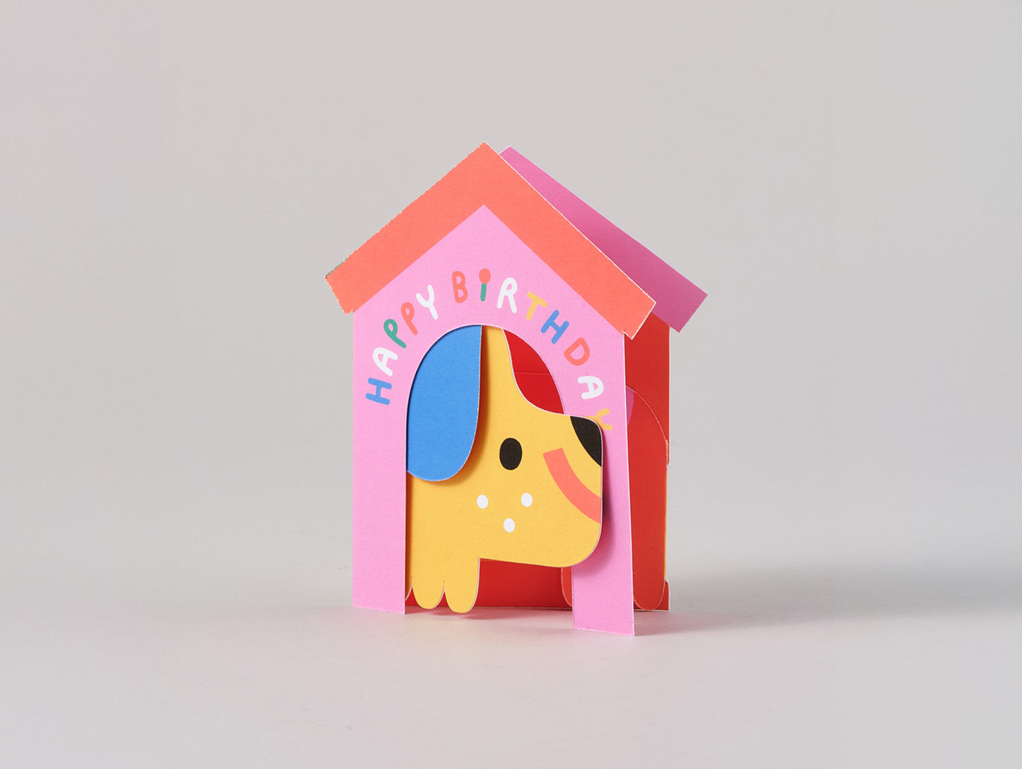 Dog In House Fold Out Greetings Card by Wrap