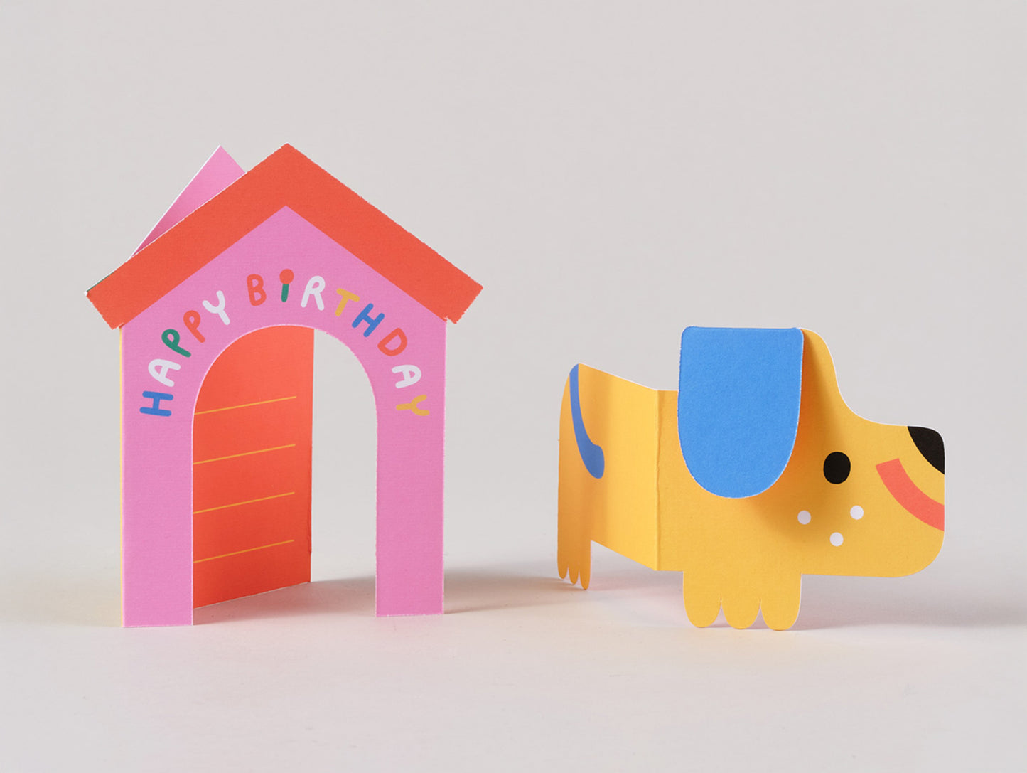 Dog In House Fold Out Greetings Card by Wrap