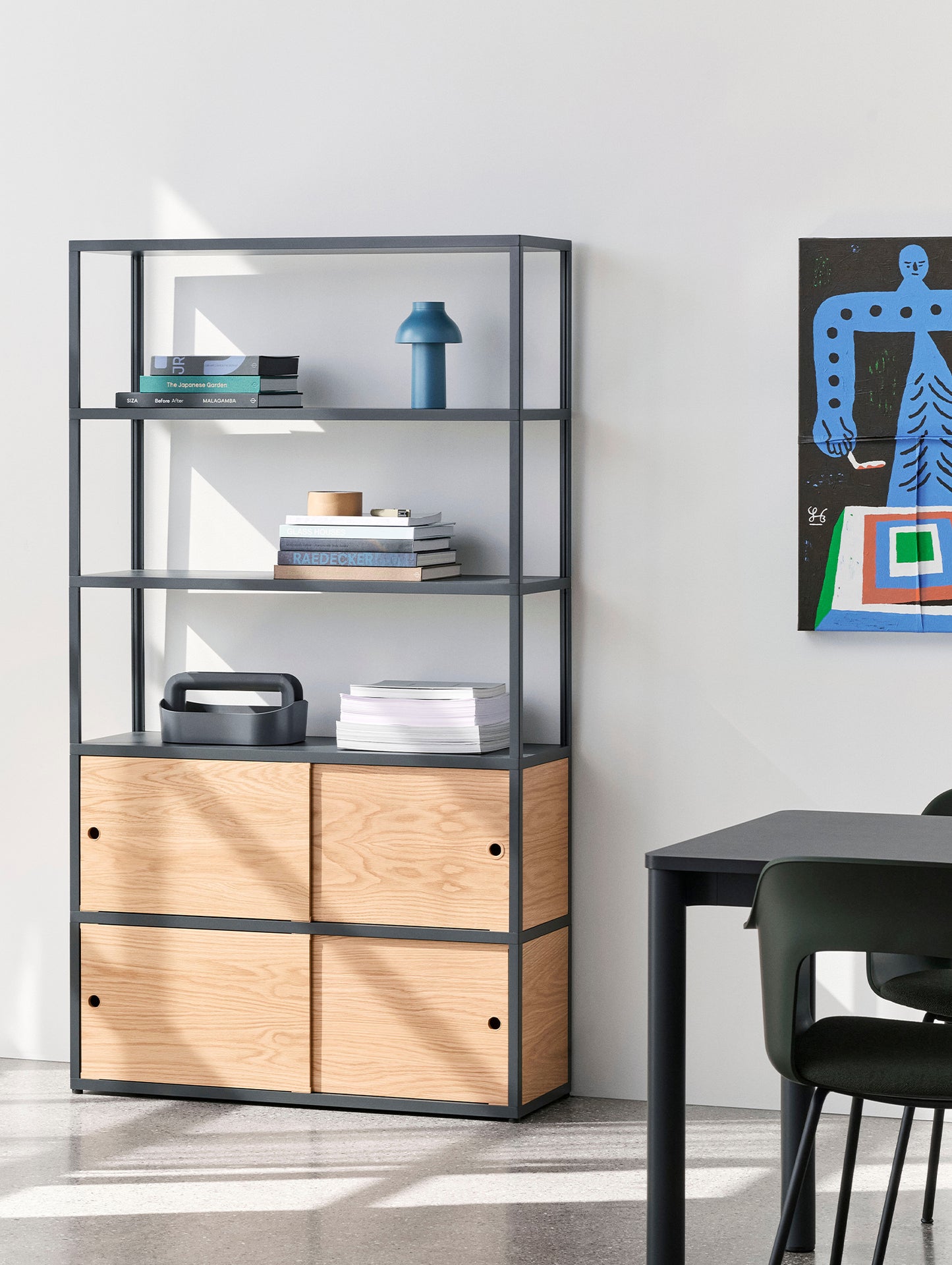 New Order Shelving - Combination 503 by HAY - Charcoal